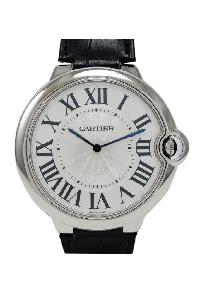 Cartier Ballon Bleu XL 42mm Silver Dial Chronograph 18K White Gold Automatic Men's Watch W6920055 - Luxury Dress Watch for Business & Formal Occasions