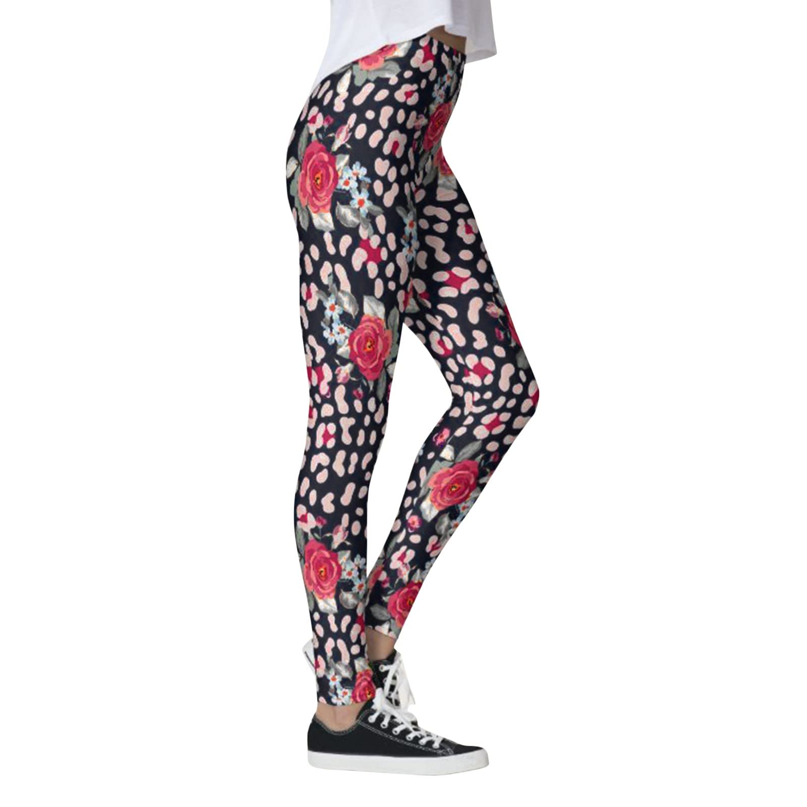 High Waist Yoga Pants for Women - Workout Leggings with Pockets - Compression Athletic Tights - Full Length Gym Pants for Running, Yoga & Fitness - Perfect for Workouts, Lounge & Everyday Wear