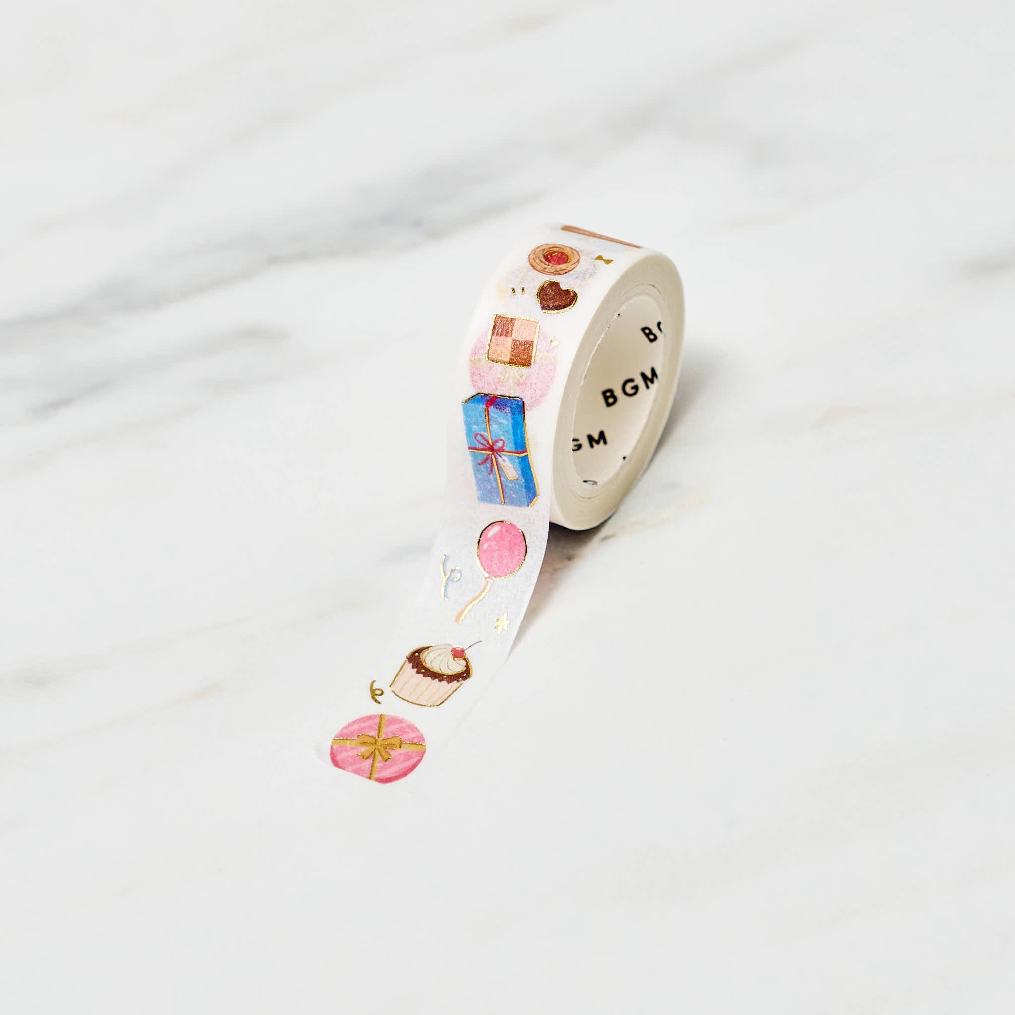 BGM Life Series 15mm Foil Masking Tape - High Quality Decorative Tape for Scrapbooking, DIY Crafts & Home Decor - Perfect for Art Projects, Gift Wrapping & Office Organization