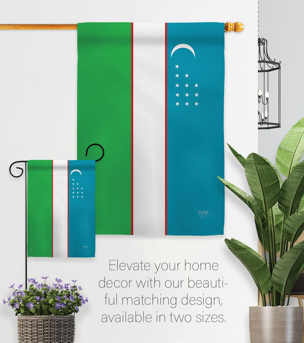 Uzbekistan National Flag Set 28