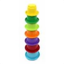 INTERNATIONAL PLAYTHINGS LLC Stack and Nest Cups - 6 Piece Colorful Baby Toy Set for Early Learning & Sensory Play | Perfect for Bath Time, Beach, and Toddler Developmental Activities