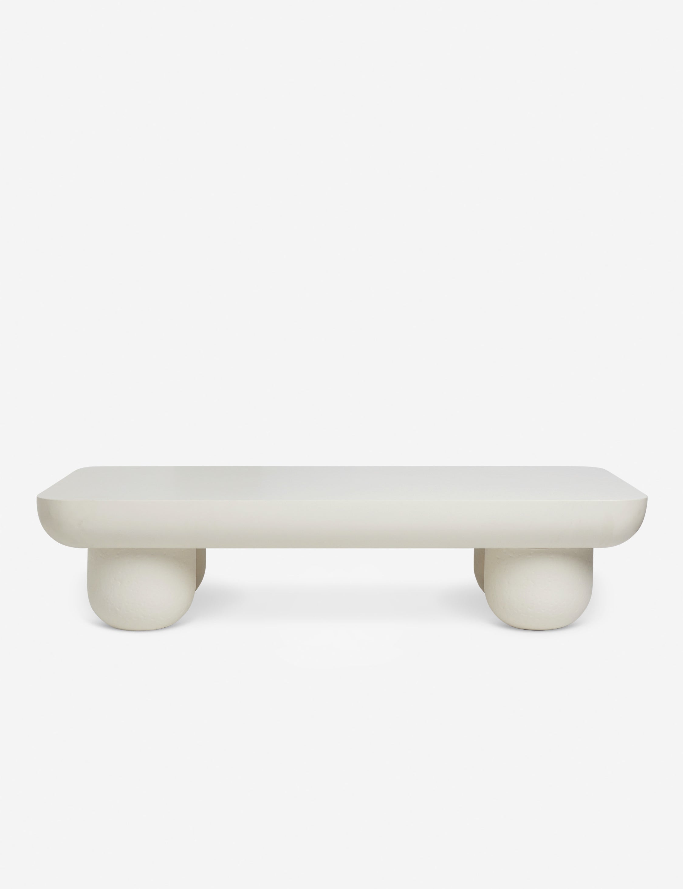 Sarah Sherman Samuel Clouded Rectangle Coffee Table - Modern Minimalist Living Room Furniture for Small Spaces & Apartments