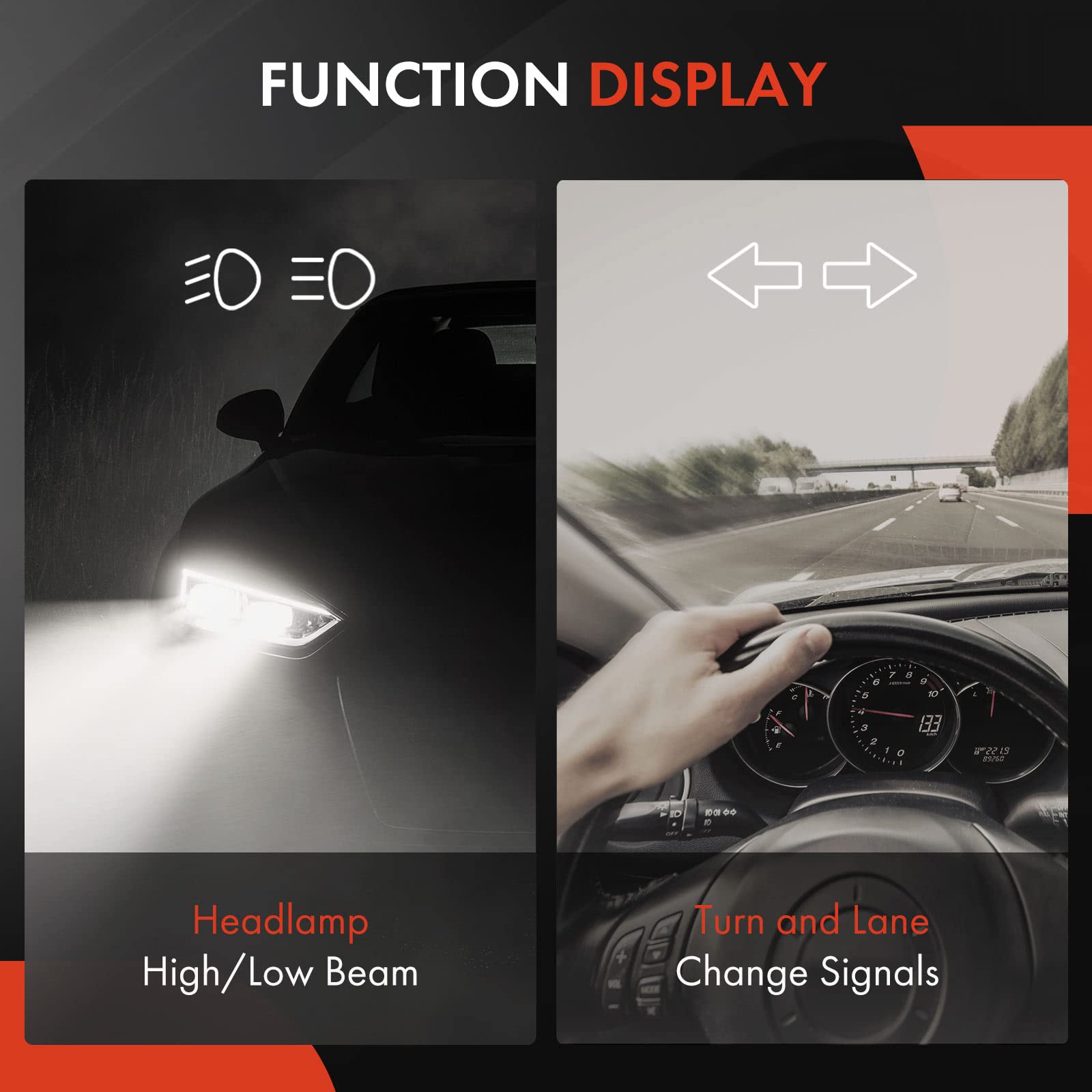 Premium Turn Signal Switch & Headlight Fog Light Multifunction Lever - Compatible with Mazda 3 2004-2010 Models (Replaces BN8R66122) - No Auto Headlight Control - Perfect for Night Driving & Foggy Conditions