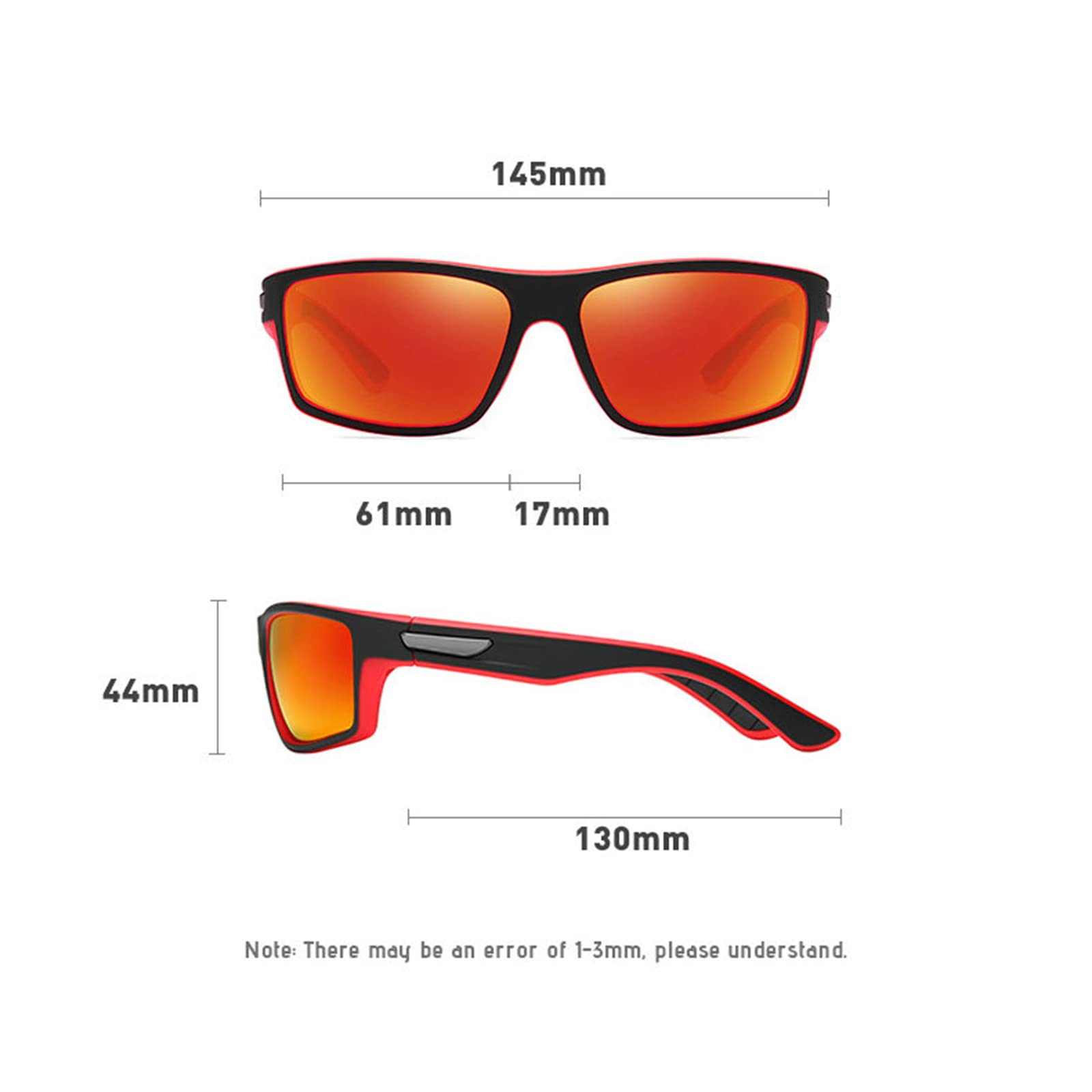 Willochra Polarized Bifocal Sunglasses for Men - Full Lens Reading Glasses for Driving, Running & Outdoor Sports - UV Protection & Anti-Glare (Ideal for Golf, Fishing & Cycling)