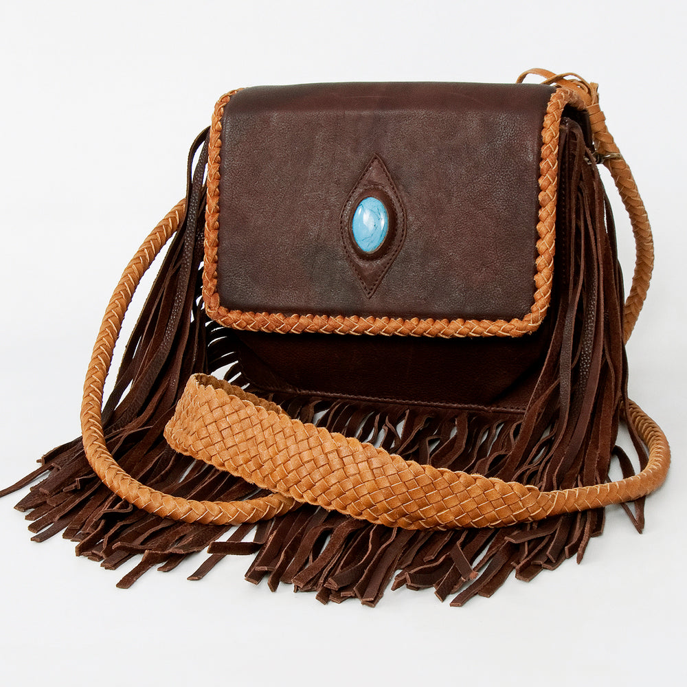 American Darling ADBGD141 Genuine Leather Crossbody Bag for Women - Western Style Handbag Purse for Daily Use, Travel & Casual Outings