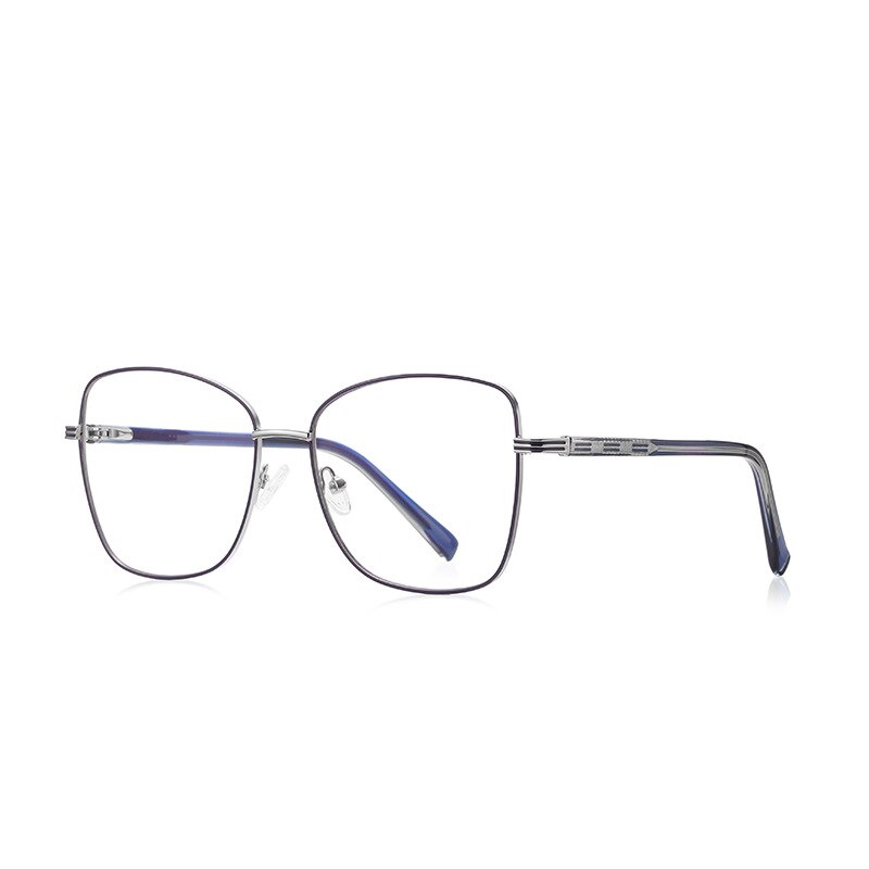 CCspace Unisex Full Rim Square Alloy Eyeglasses 55529 - Stylish & Durable Eyewear for Men & Women | Perfect for Work, Reading & Fashion Accessories