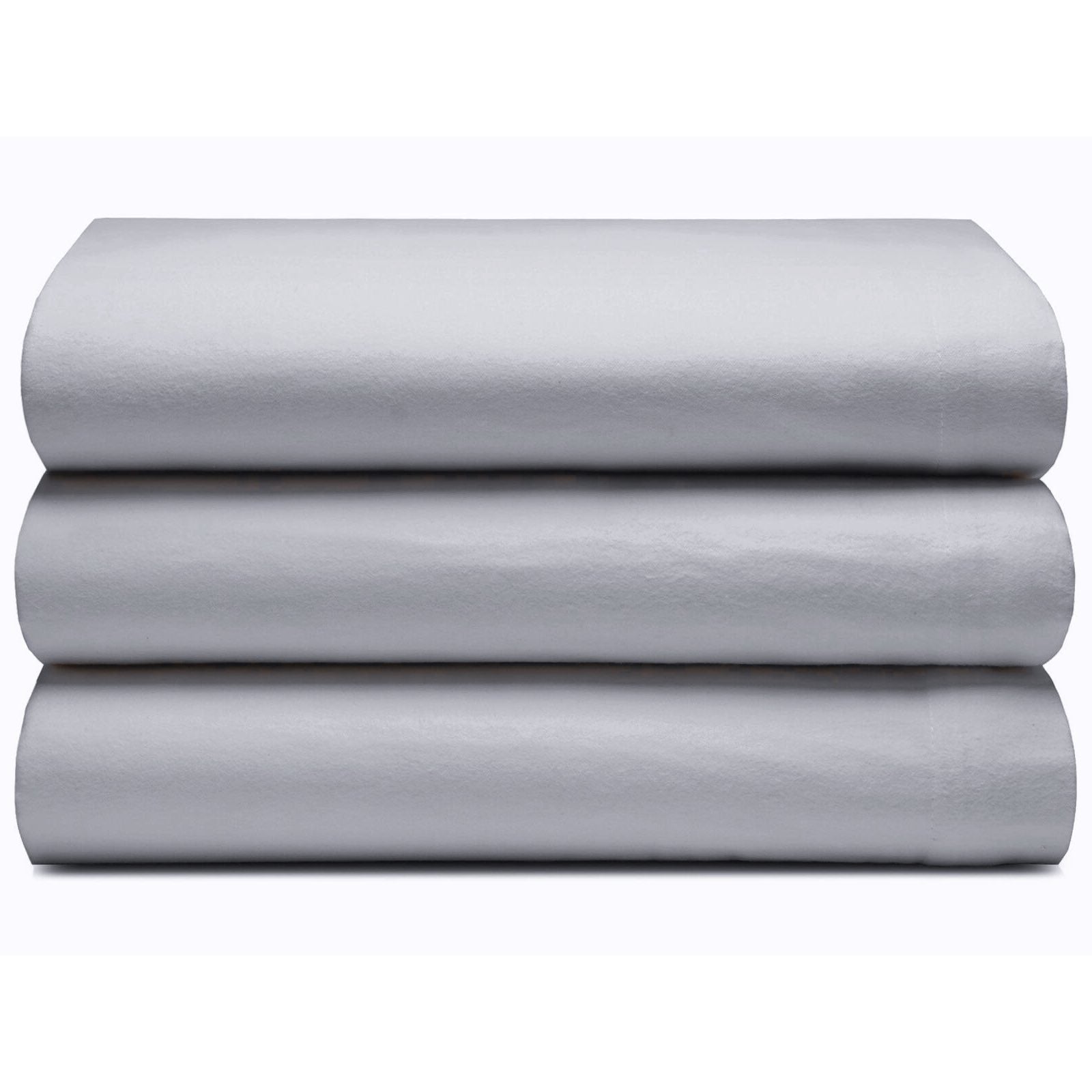 Premium Riggs Flannelette Brushed Cotton Bed Sheets - Soft & Cozy Grey Bedding Set for Winter - Perfect for Master Bedroom, Guest Room & Dorm