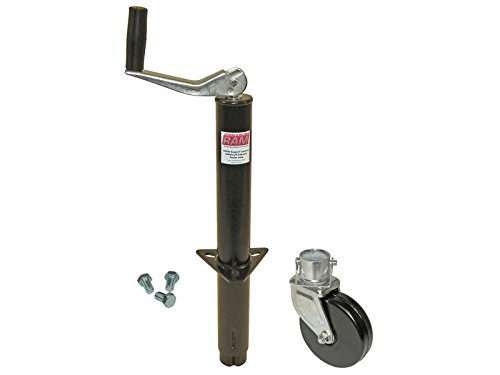 RAM A-Frame Trailer Jack with Wheel and Mounting Hardware - Heavy Duty Stabilizer for RV, Boat, and Utility Trailers
