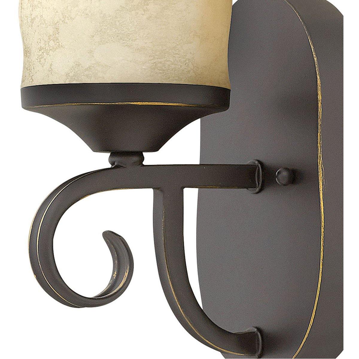 Hinkley Casa 1 Light Wall Bracket - Outdoor Wall Sconce with Oil Rubbed Bronze Finish - Perfect for Porch, Patio, and Entryway Lighting