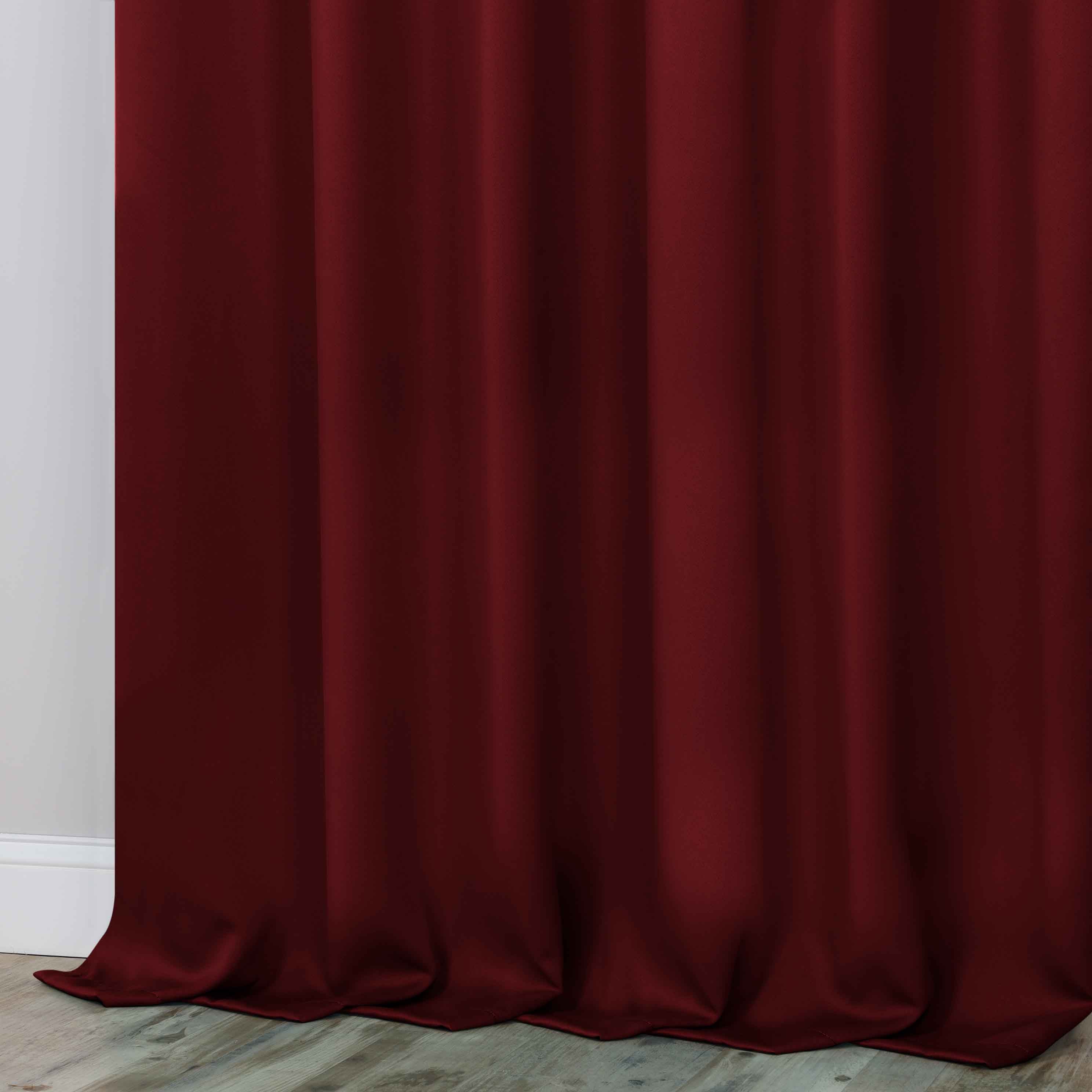 Classic Modern Solid Blackout Curtain Panels - Set of 2 for Bedroom & Living Room - Light Blocking Thermal Insulated Window Drapes for Home Decor