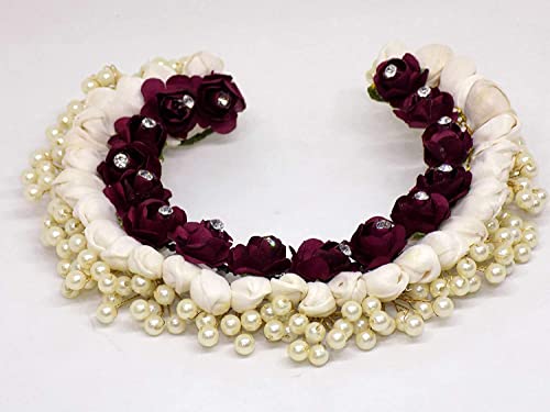 BOXO South Indian Gajra Bridal Hair Jewelry - Traditional Floral Judai Accessory for Women's Wedding Hairstyles (Pack of 1) | Perfect for Bridal Dressing, Sangeet Ceremonies & Cultural Festivals