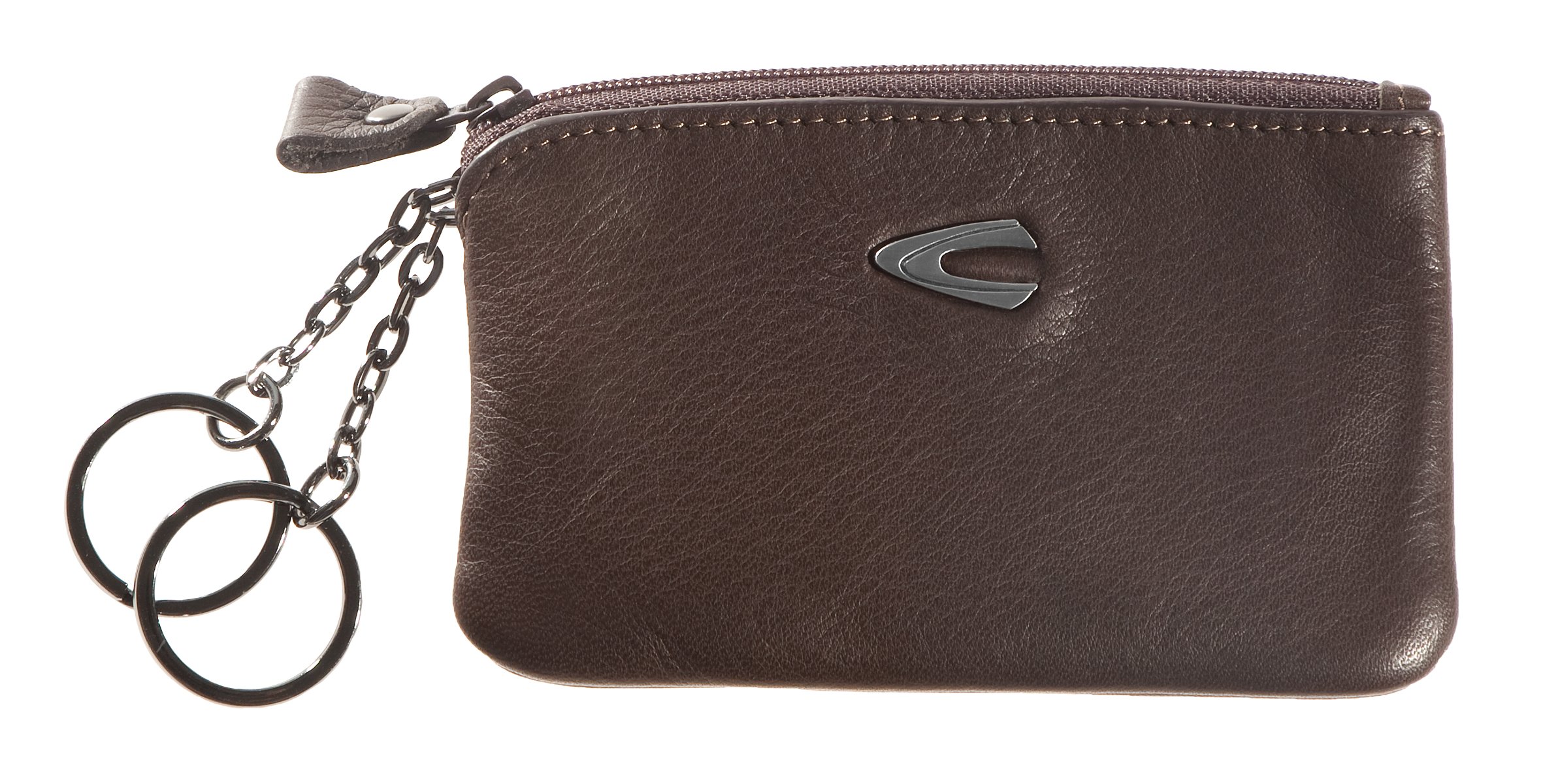 Camel Active Men's Vegas B34 Genuine Leather Key Case - Brown, 11 x 2 x 6 Inches - Slim RFID Blocking Key Holder for Car & House Keys - Perfect for Travel, Work & Everyday Use
