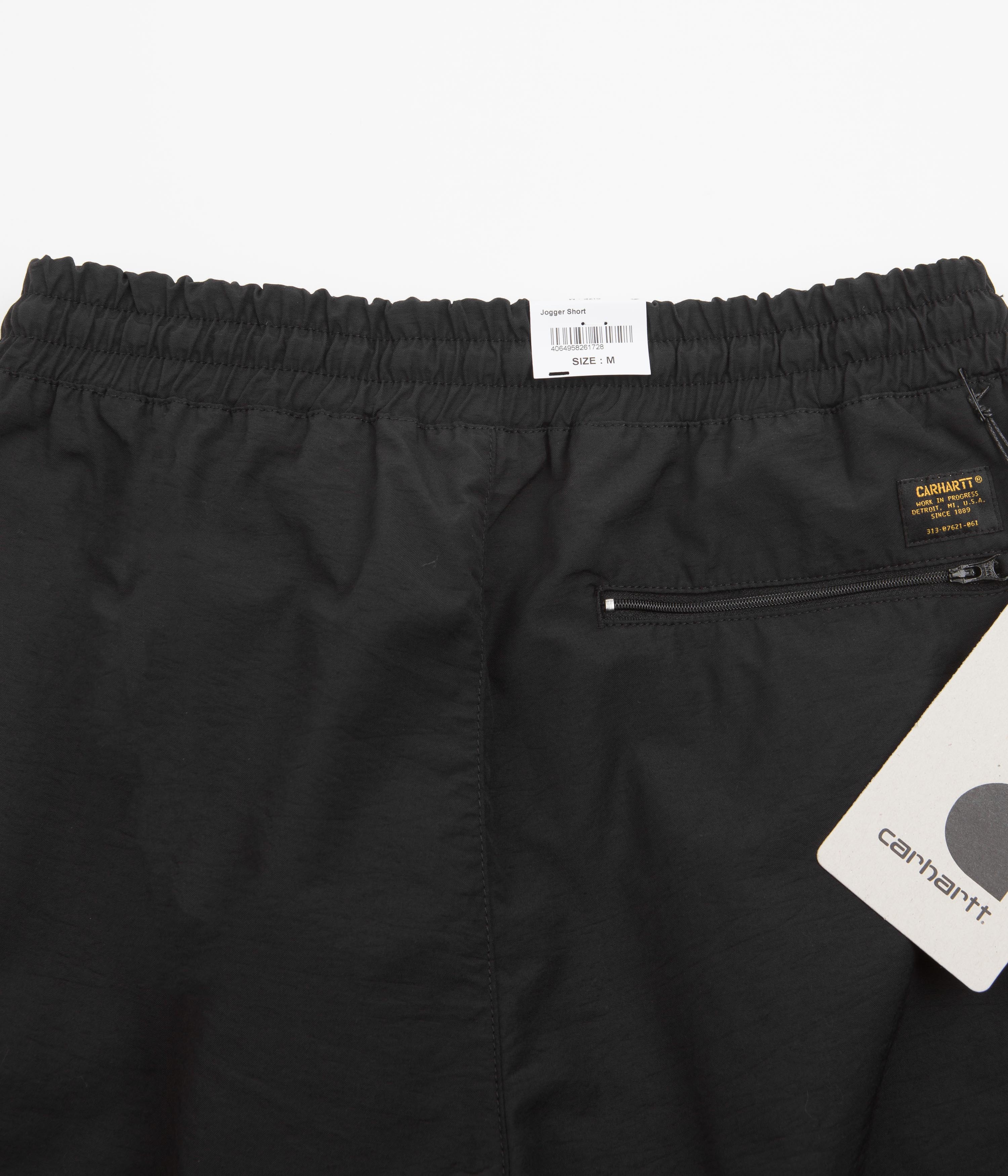 Carhartt Men's Jogger Shorts - Black | Durable Workout & Casual Athletic Shorts for Gym, Running & Everyday Wear