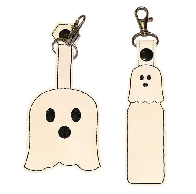 Halloween Ghost Hand Sanitizer Holder & Lip Balm Holder - Cute Accessory for Trick or Treat, Parties, and Everyday Use