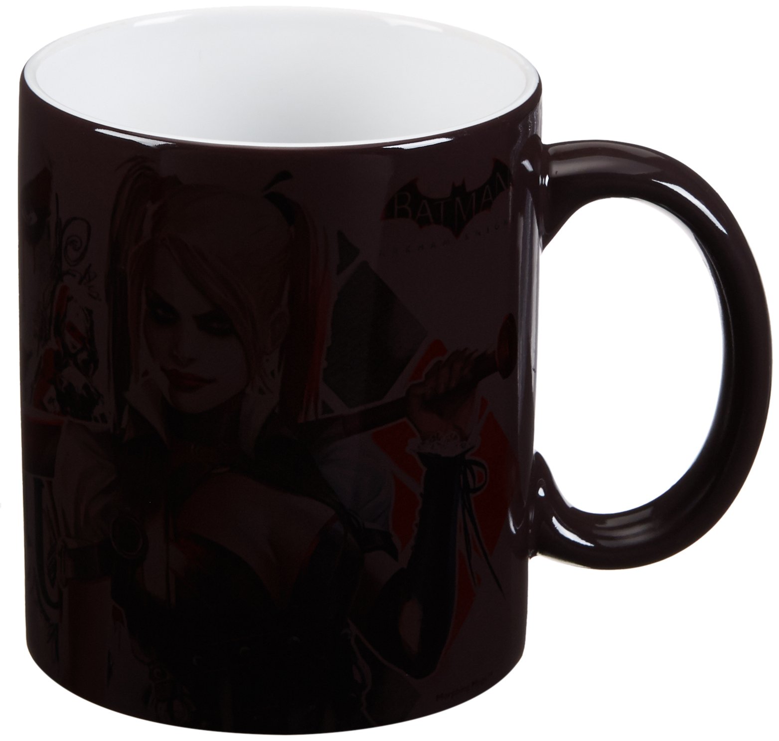 Batman Arkham Knight Harley Quinn Morphing Mug - Heat Activated Ceramic Coffee Cup for Superhero Fans - Perfect for Gifts, Collectibles & Home Decor