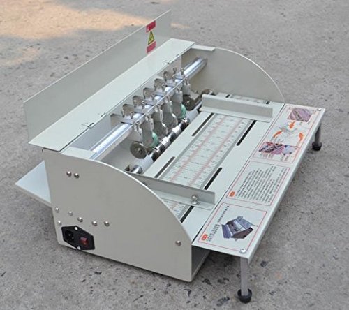 110V/220V H500 Electric Book Cover Creasing Machine - Automatic Card Folding & Color Page Dasher for Paper Craft & Bookbinding (Office/Printing Shop Use)
