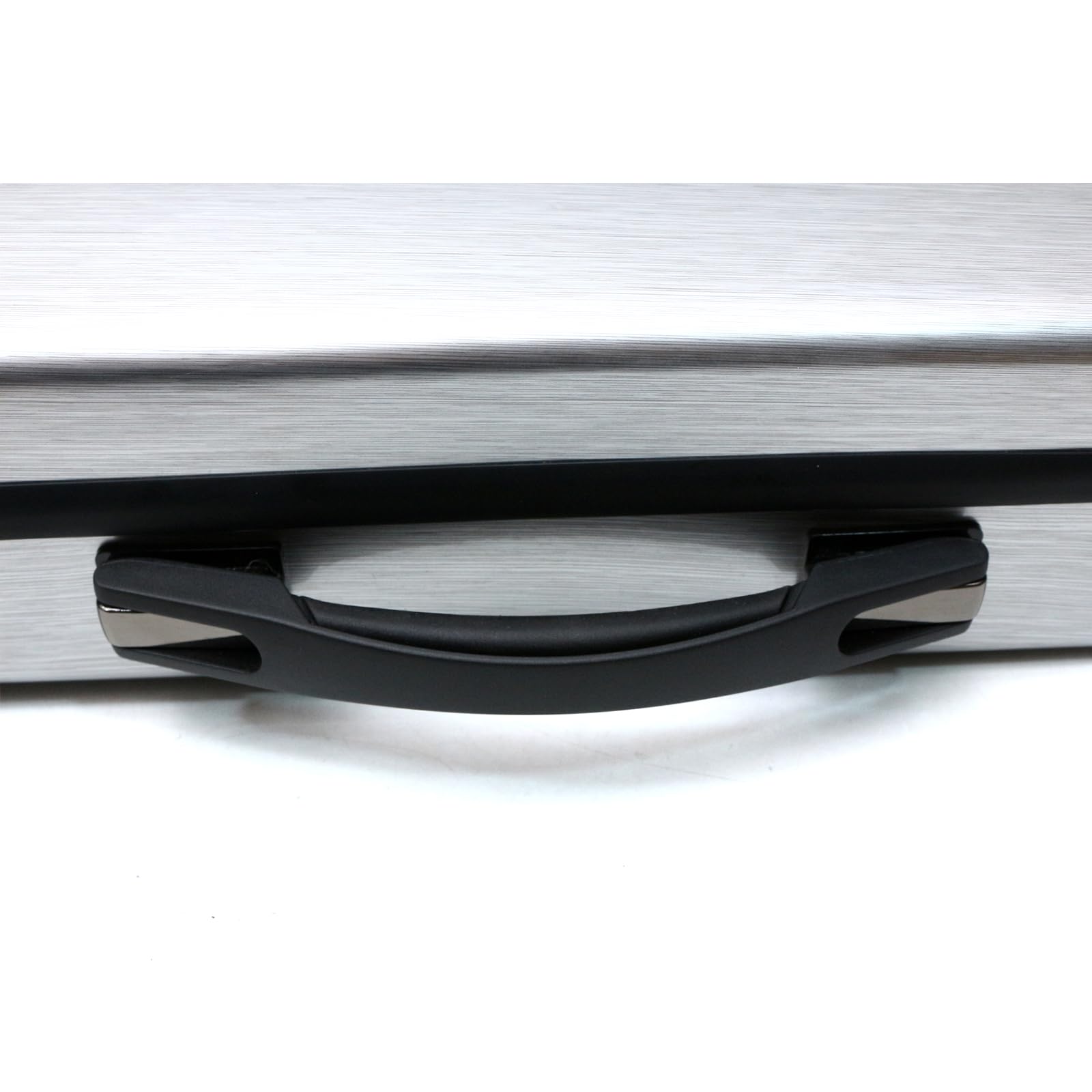 Premium 4/4 Full Size Carbon Fiber Oblong Violin Case - Hard Shell Rectangle Design with Soft Padding, Back Straps & Music Sheet Bag (Silver with Code Lock) - Perfect for Professional Musicians, Travel & Storage Protection