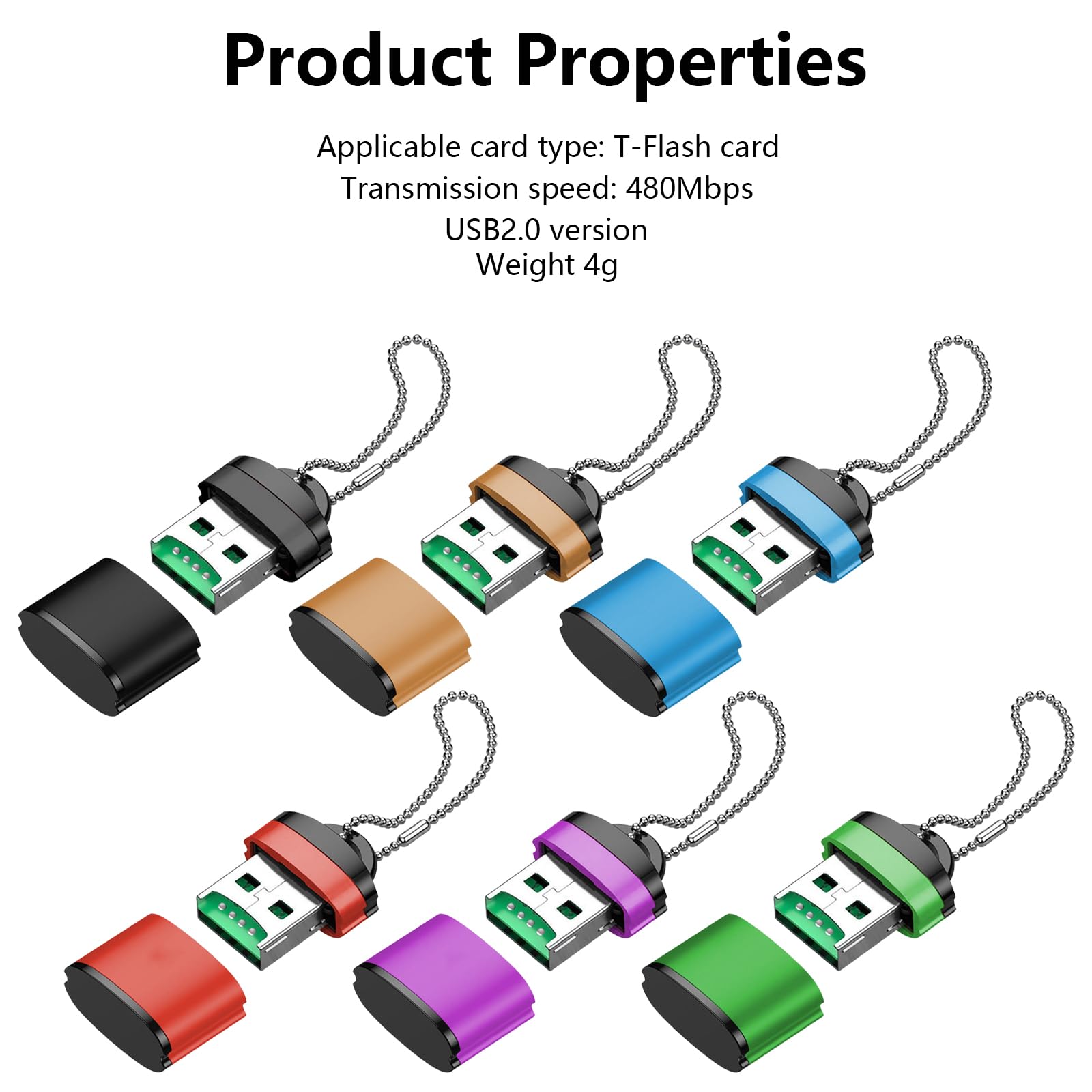 CASNO USB 2.0 Memory Card Reader Adapter - Multi-Slot SD/TF Card Reader for Laptops & PCs - High-Speed Data Transfer - Compatible with SD/SDHC/SDXC/MMC/RS-MMC/T-Flash Cards - Perfect for Photographers, Designers & Office Use