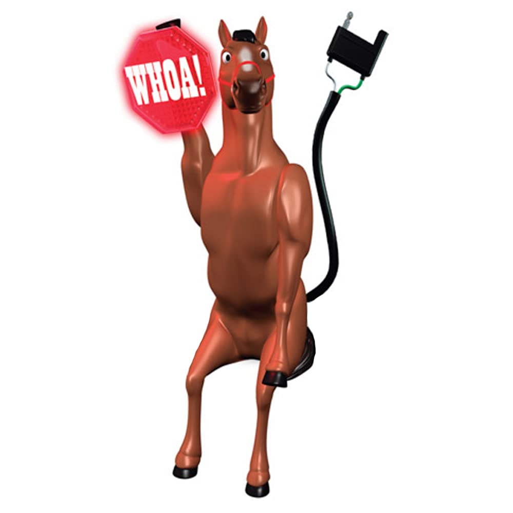 Whoa Horsey Moving Ball Hitch Cover with Brake Light - Funny Truck Accessory for Trailers & Towing - Perfect for Road Trips & Camping Adventures