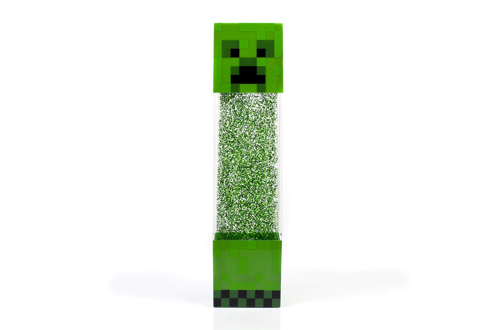 Minecraft Creeper Glitter Motion-Activated LED Night Light - 12-Inch Glowing Mood Lamp for Kids Room, Gaming Setup & Party Decor