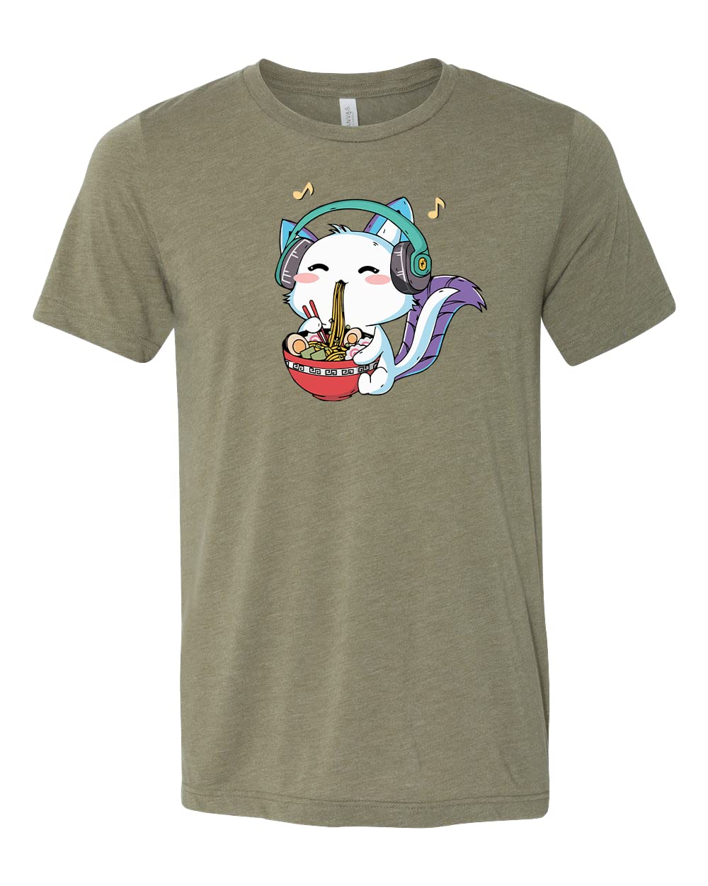 Ramen Cat T-Shirt - Cute Peeking Cat & Japanese Noodles Graphic Tee for Ramen Lovers - Perfect for Anime Fans, Cat Lovers & Casual Wear