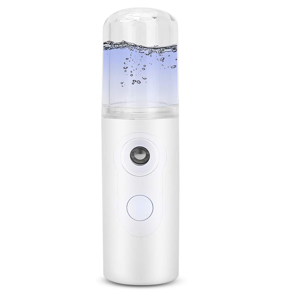 Portable USB Facial Steamer & Hydrating Face Mist Sprayer - Deep Moisturizing Skin Care Humidifier for Home, Travel & Spa Use
