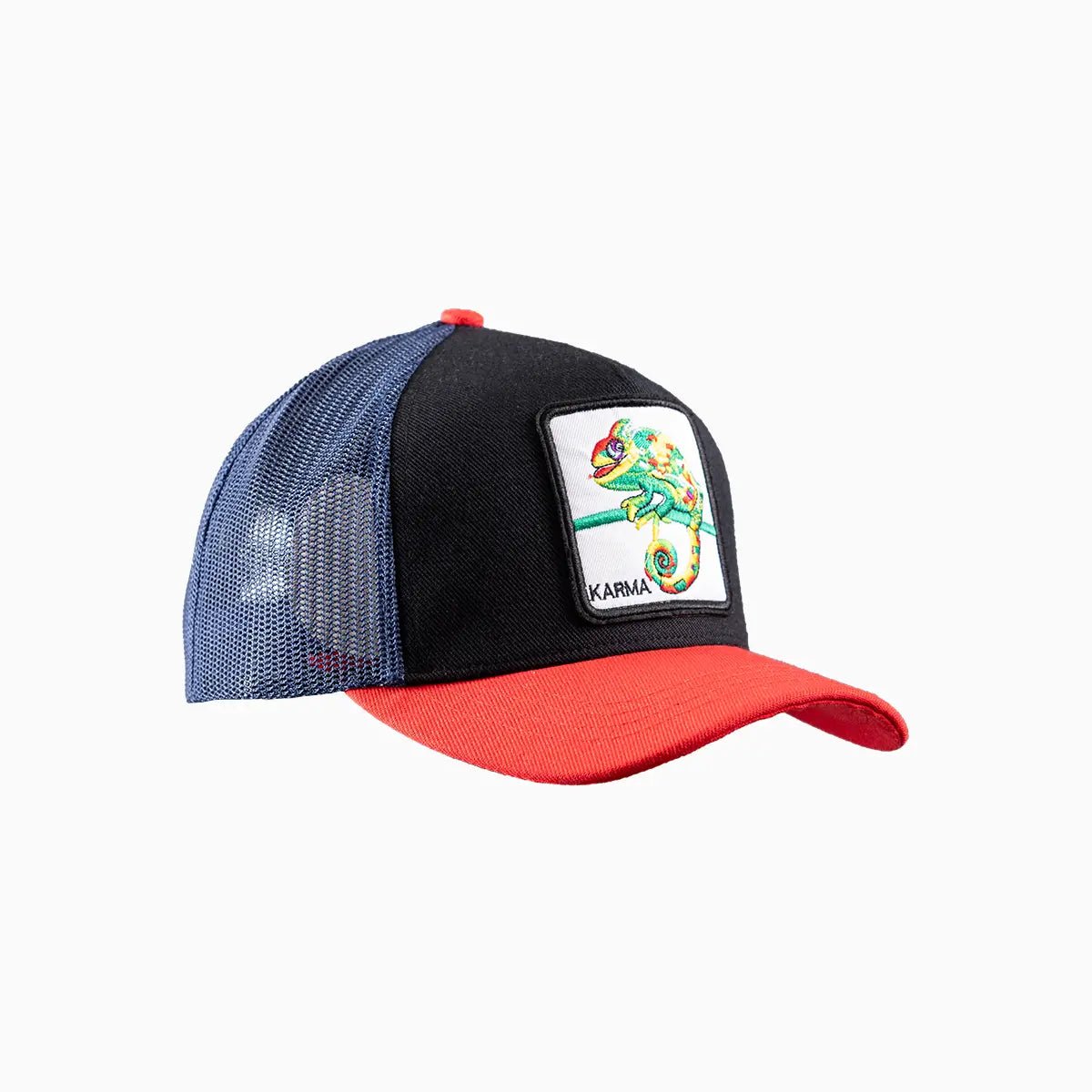 Karma Patch Trucker Hat - Stylish Adjustable Snapback Cap for Men & Women - Perfect for Outdoor Activities, Sports, and Casual Wear