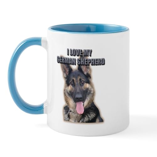 White/Blue Inside - German Shepherd Mug