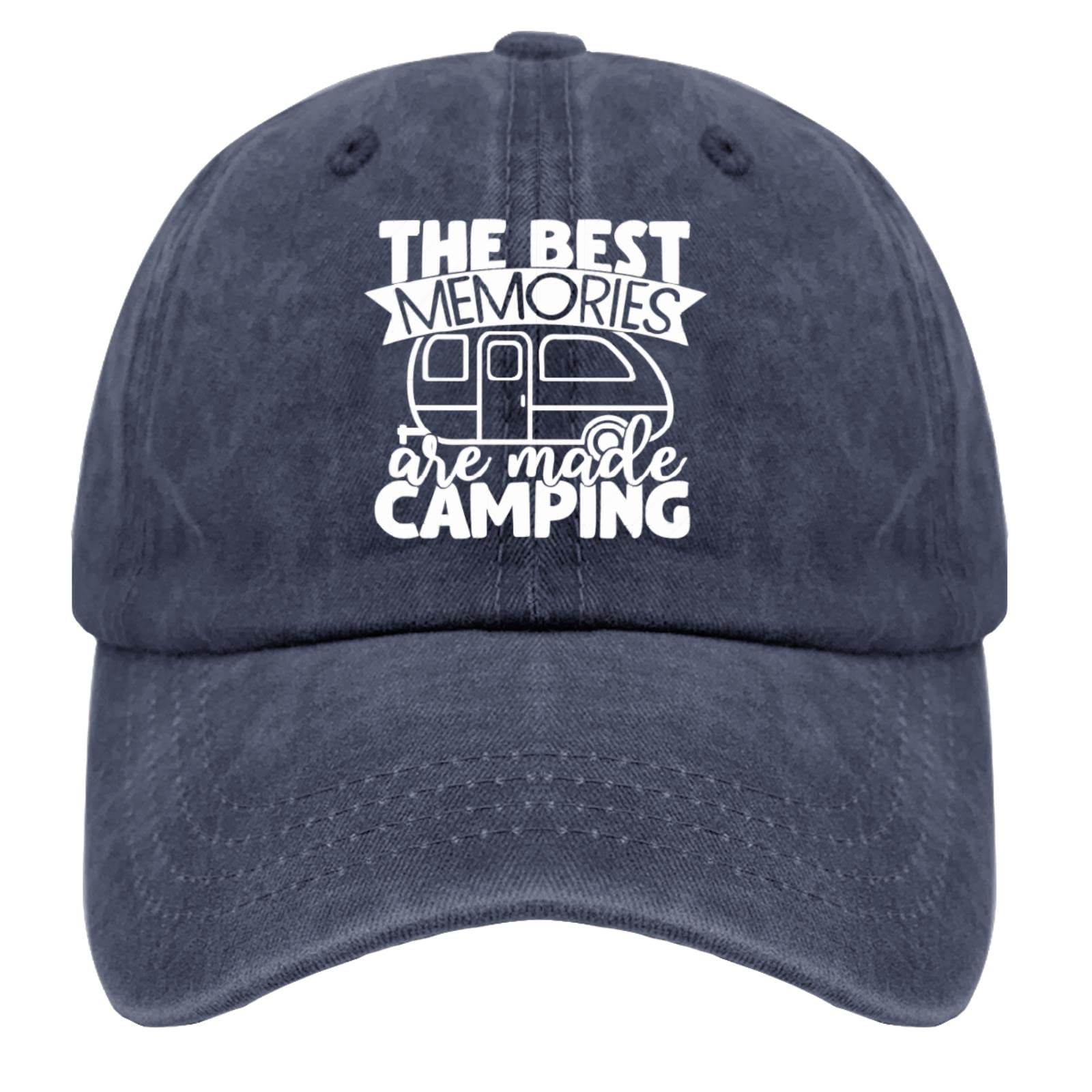 90s Vintage Washed Cotton Adjustable Baseball Cap for Women - Retro Camper Camping Hat with Adjustable Strap - Perfect for Outdoor Adventures, Music Festivals & Casual Streetwear
