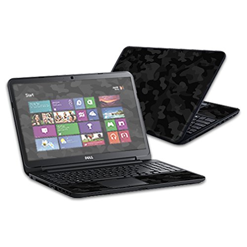 MightySkins Black Camo Vinyl Skin Wrap for Dell Inspiron 15