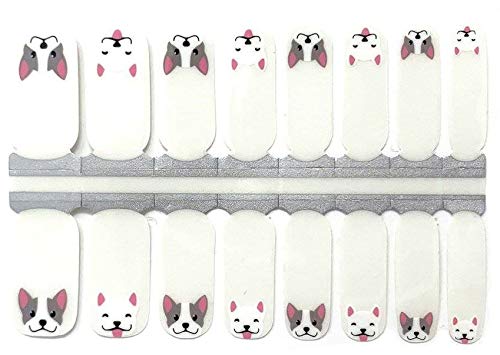 French Bulldog Nail Polish Wraps | Easy Apply Nail Polish Strips | Cute Pet-Inspired Nail Art for Parties, Gifts & Daily Wear