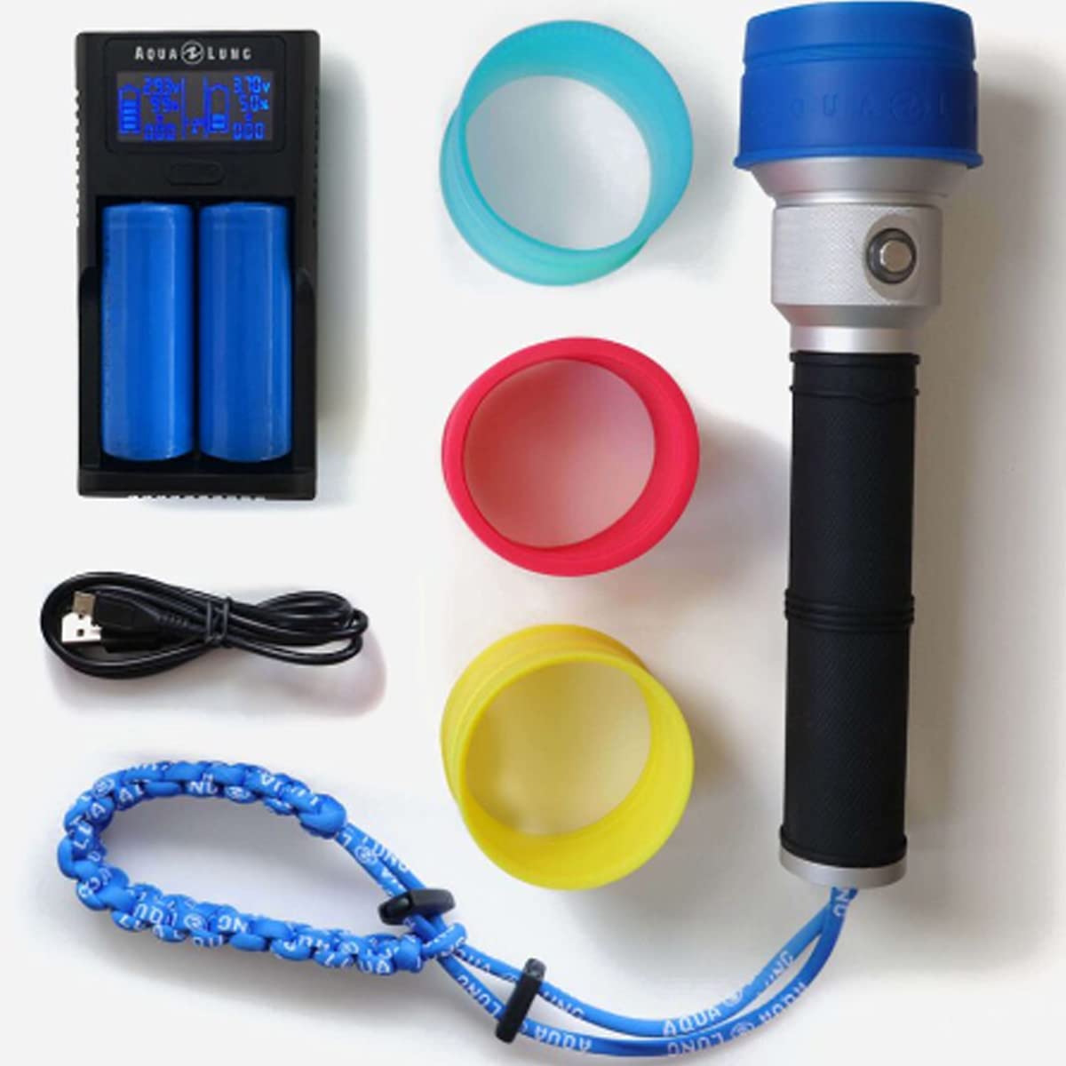 AQUALUNG Seaflare Pro Dive Light - High-Powered Underwater Flashlight for Scuba Diving, Snorkeling & Night Swimming | Compact & Rechargeable LED Torch for Marine Exploration