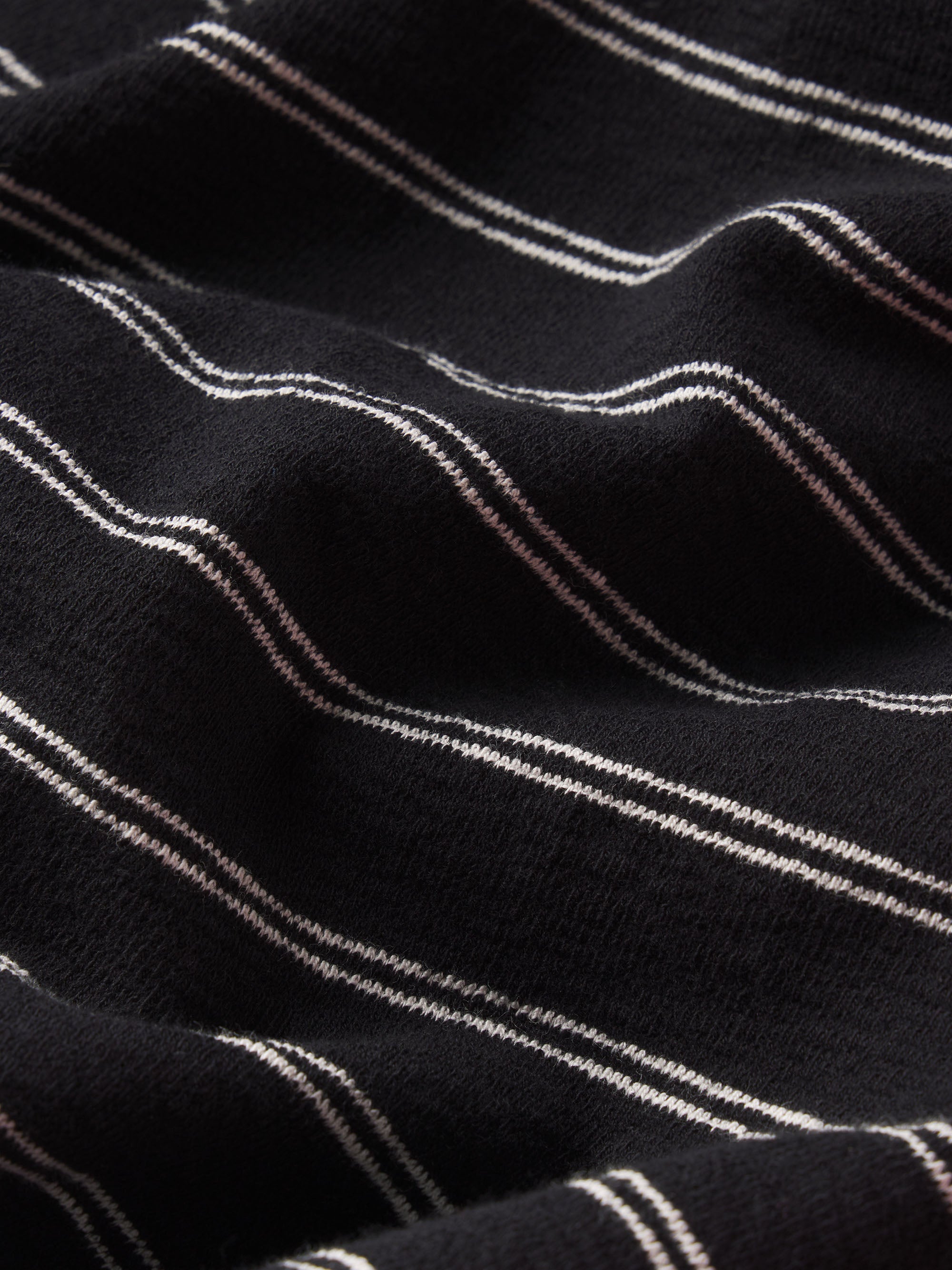 Stylish Striped T-Shirt for Men & Women - Black & Natural Cotton Tee - Casual Wear, Layering, Everyday Outfits