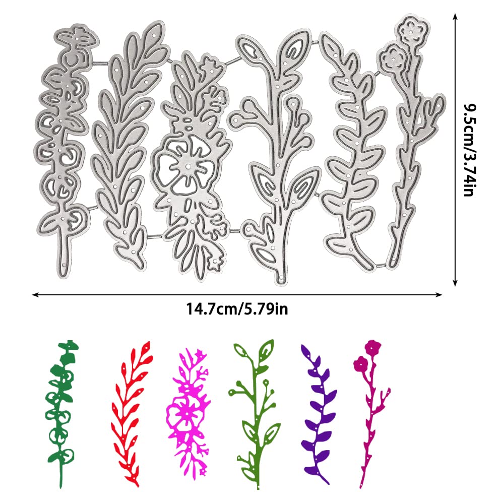 30 PCS Floral Die Cuts for Card Making - Wildflower Cutting Dies, DIY Craft Embossing Stencils | Perfect for Greeting Cards, Scrapbooking, Wedding Invitations & Paper Crafts