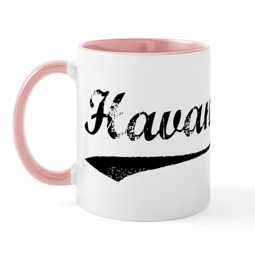 White/Pink Inside - Vintage Havana Mug