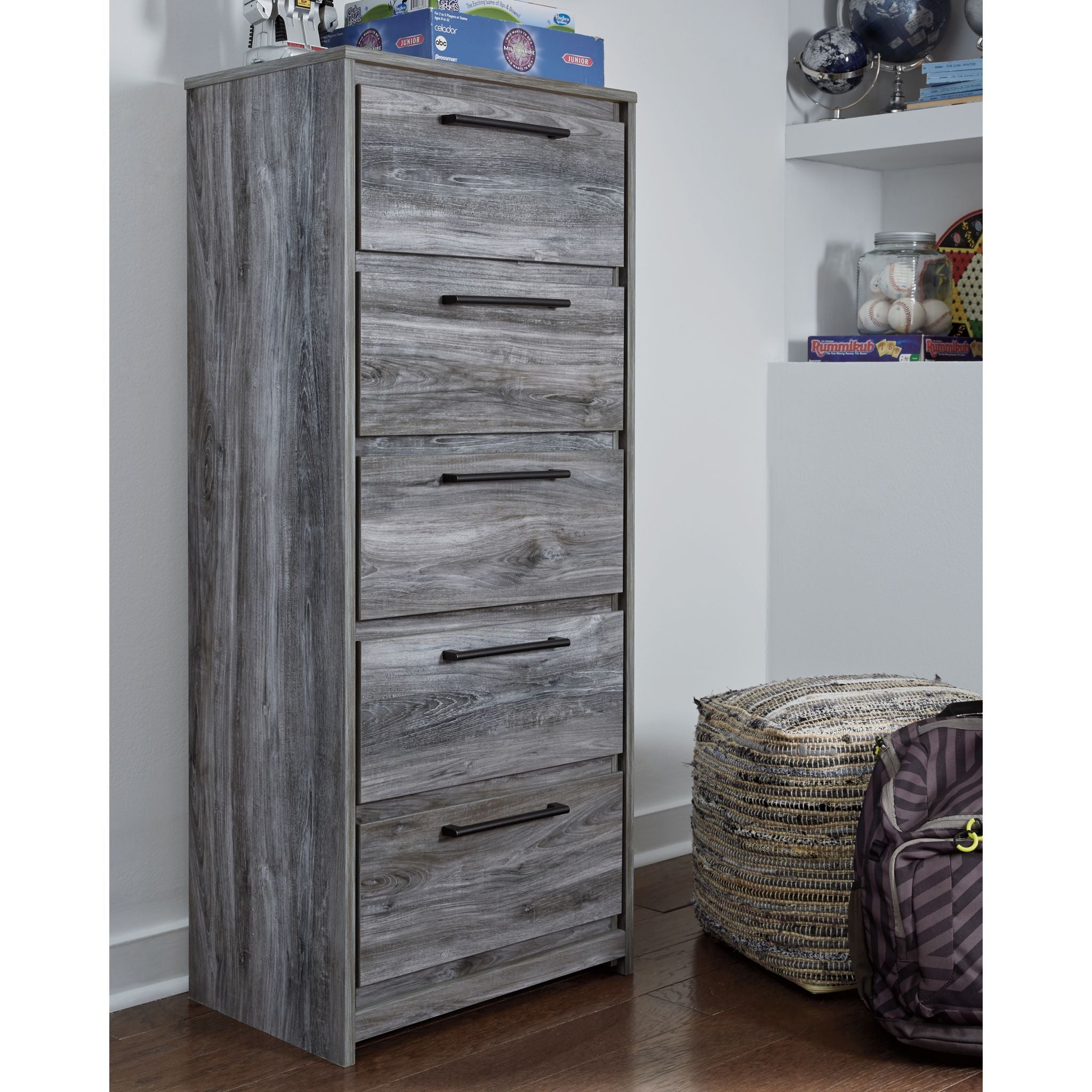 Baystorm Chest Storage Organizer - Gray Closet Organizer for Bedroom, Closet, and Office | Space-Saving Storage Solution for Clothes, Shoes, and Accessories