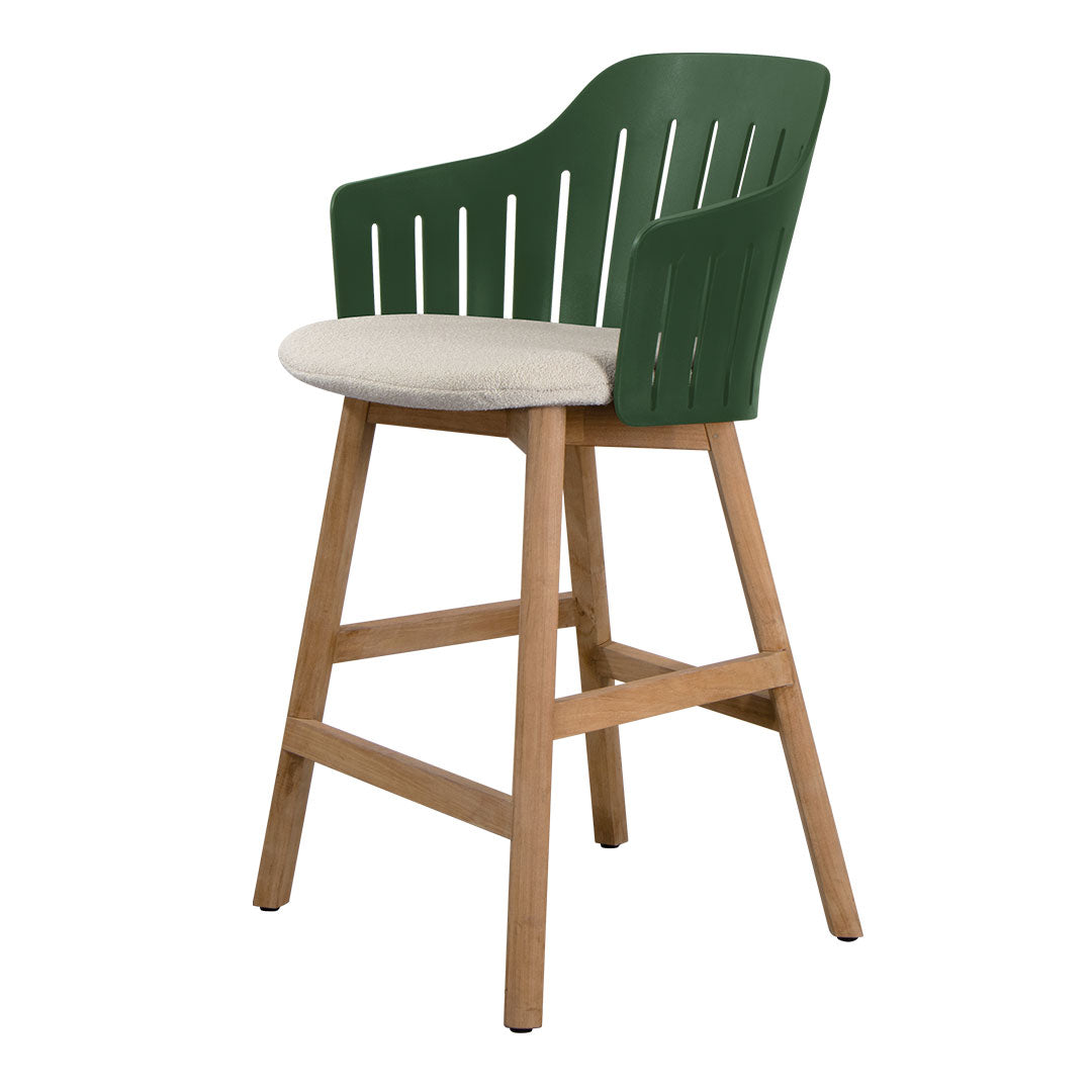 Premium Outdoor Counter Chair with Comfortable Seat Cushion & Durable Wood Base - Perfect for Patio, Deck, Poolside & Backyard Relaxation