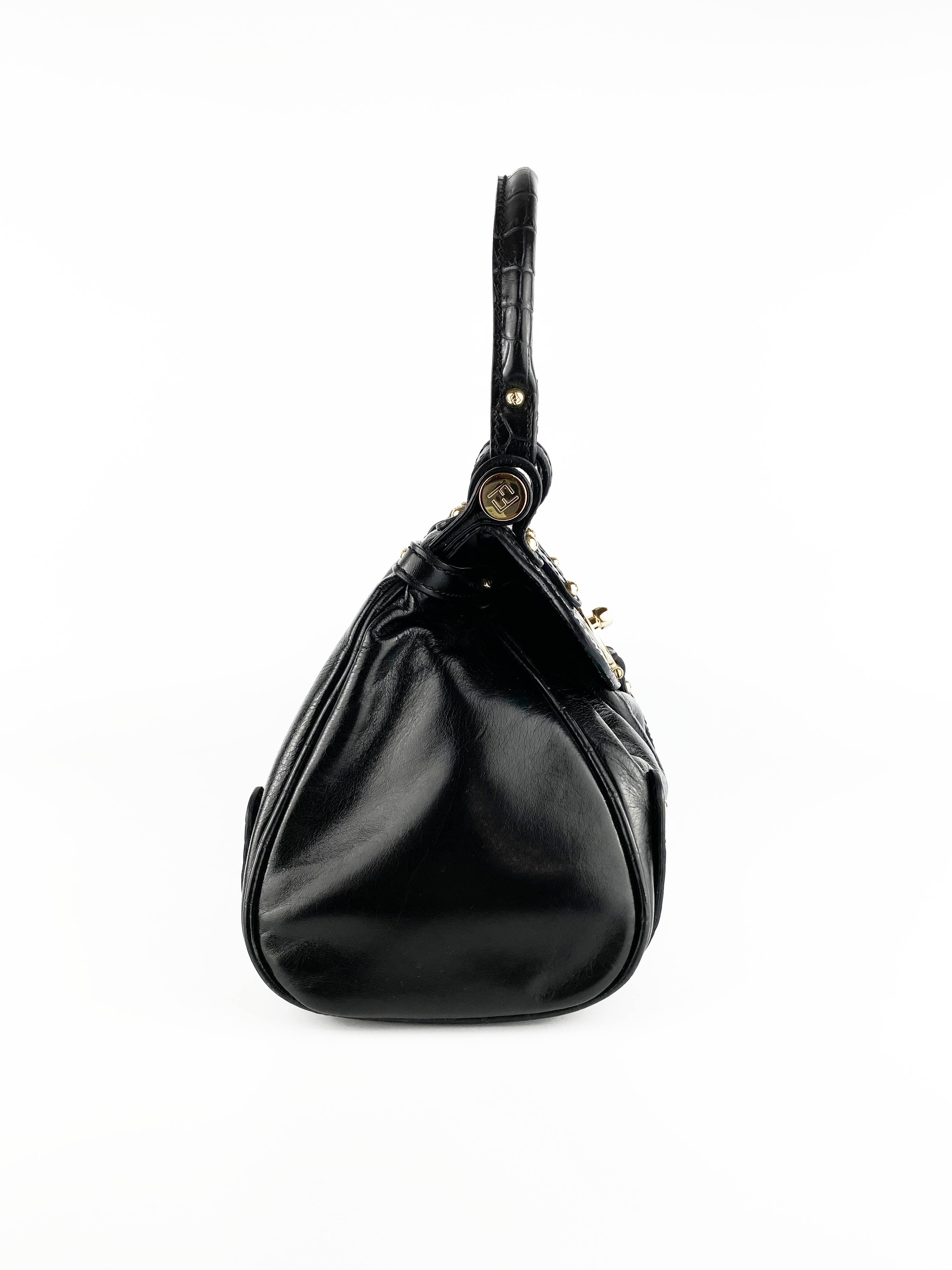 Fendi Black Magic Picola Bag - Luxury Leather Shoulder Bag for Women | Perfect for Work, Travel & Evening Events