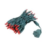 50 LED Christmas Mini Lights - Outdoor Waterproof String Lights for Patio, Garden, Party (Red & Green Wire, 11 Feet) - Perfect for Holiday Decorations, Backyard Events & Festive Gatherings