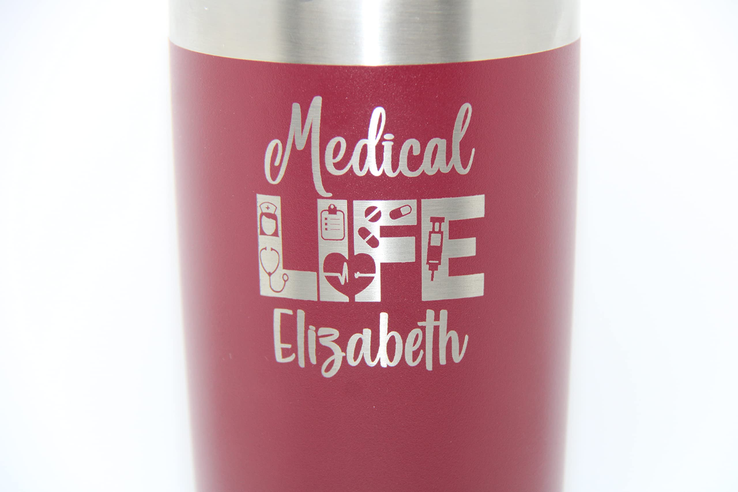 Polar Camel Personalized Stainless Steel Tumbler for Medical Professionals - 20oz Insulated Travel Mug with Lid - Perfect Gift for Nurses, Doctors & Healthcare Workers - Keeps Drinks Hot/Cold for Hours - Ideal for Hospitals, Clinics & On-The-Go Use