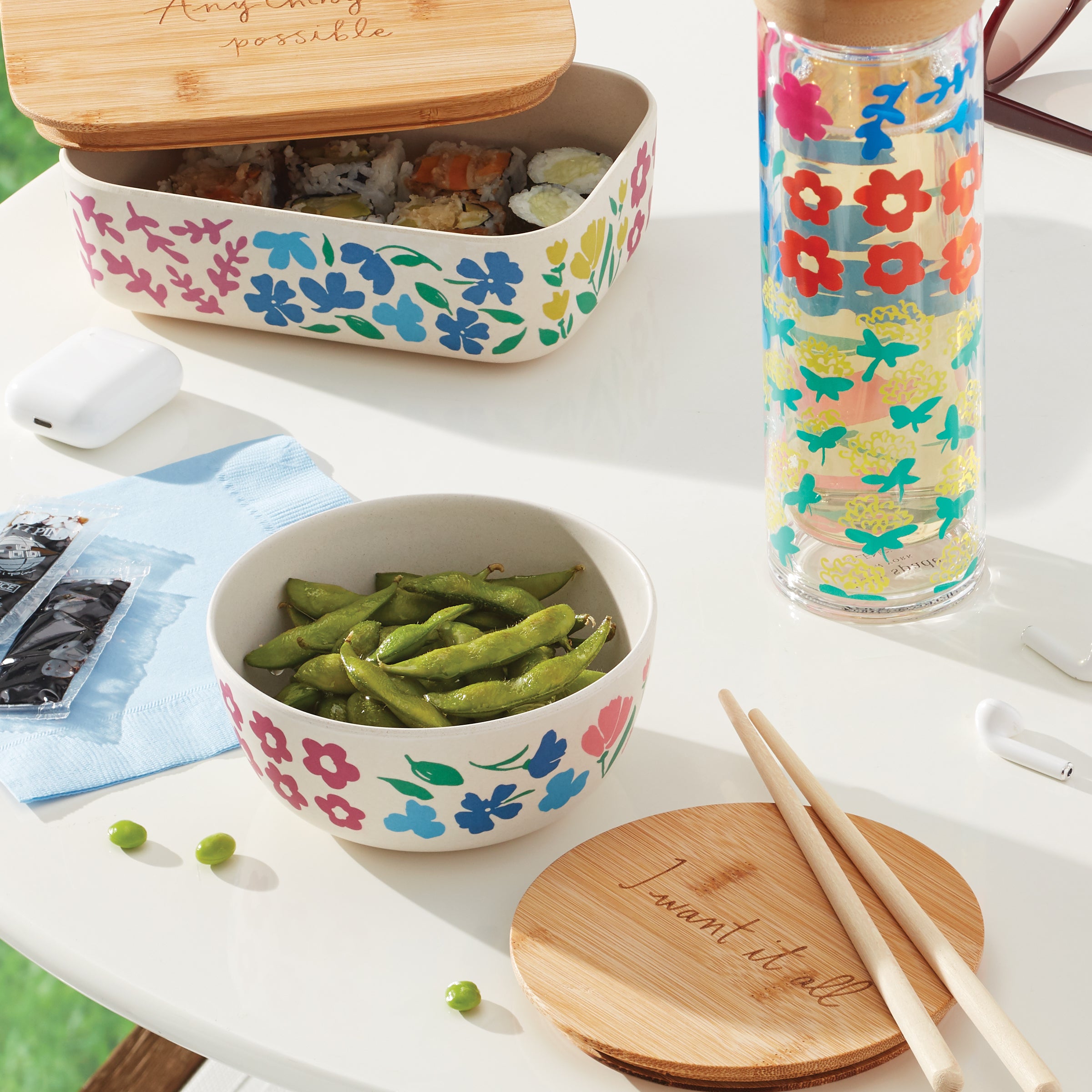 Floral Fields Bowl - Elegant Ceramic Serving Bowl for Salads, Pasta, and Fruit | Perfect for Dining, Entertaining, and Home Decor