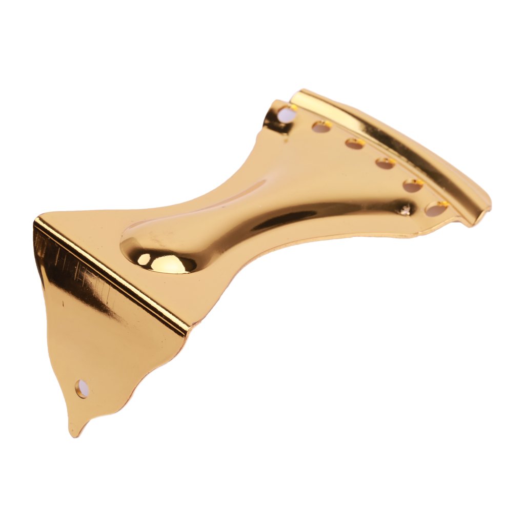 6-String Dobro Tailpiece Replacement - Gold Plated Guitar Accessory for Dobro Style Resonator Guitars | Perfect for Blues, Country & Slide Guitar Players