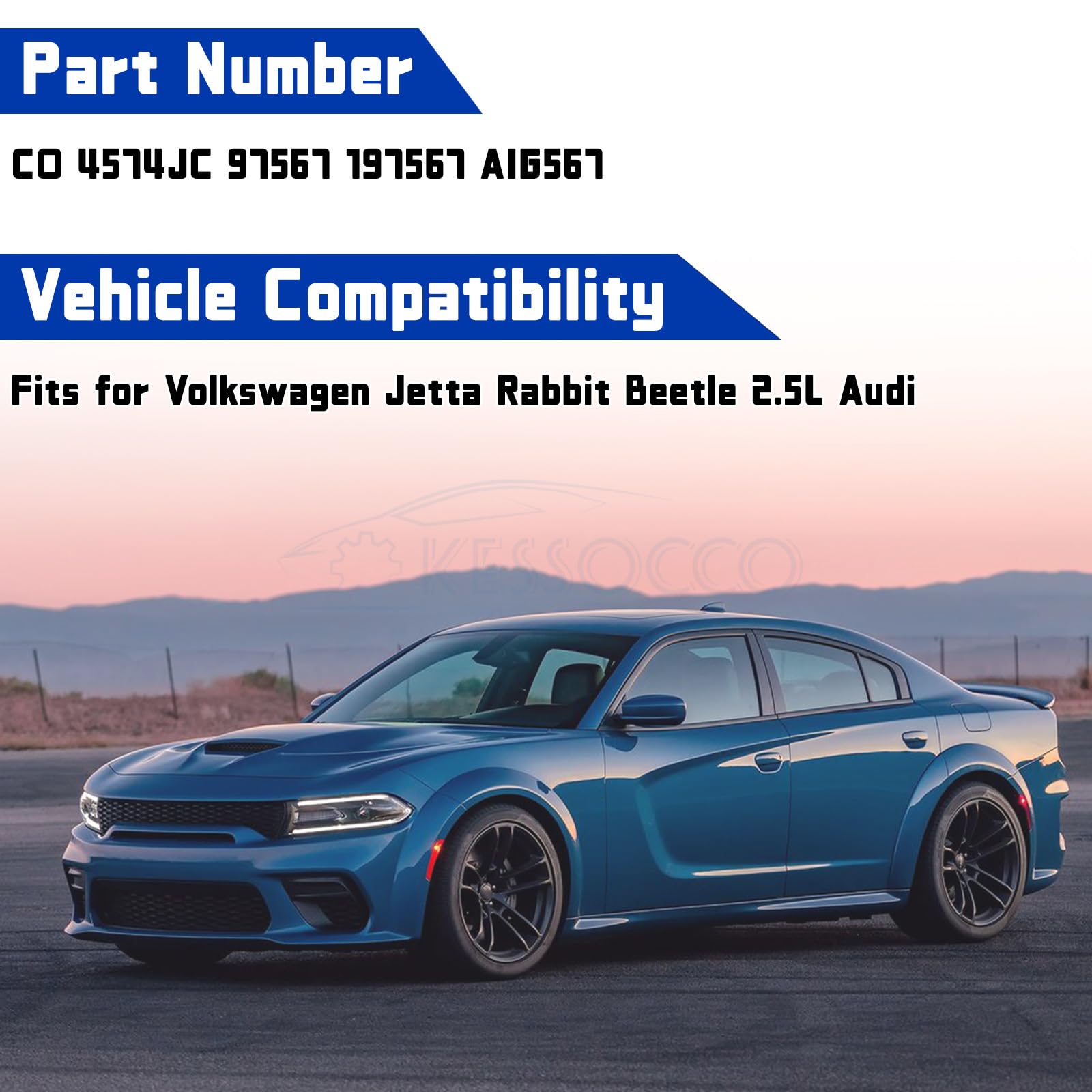 VW Passat Jetta Golf Bora Beetle TT RS Quattro 2.5L A/C Compressor CO 4574JC - High Performance Air Conditioning Compressor Replacement for Smooth Cooling - Perfect for Summer Road Trips & Daily Commutes