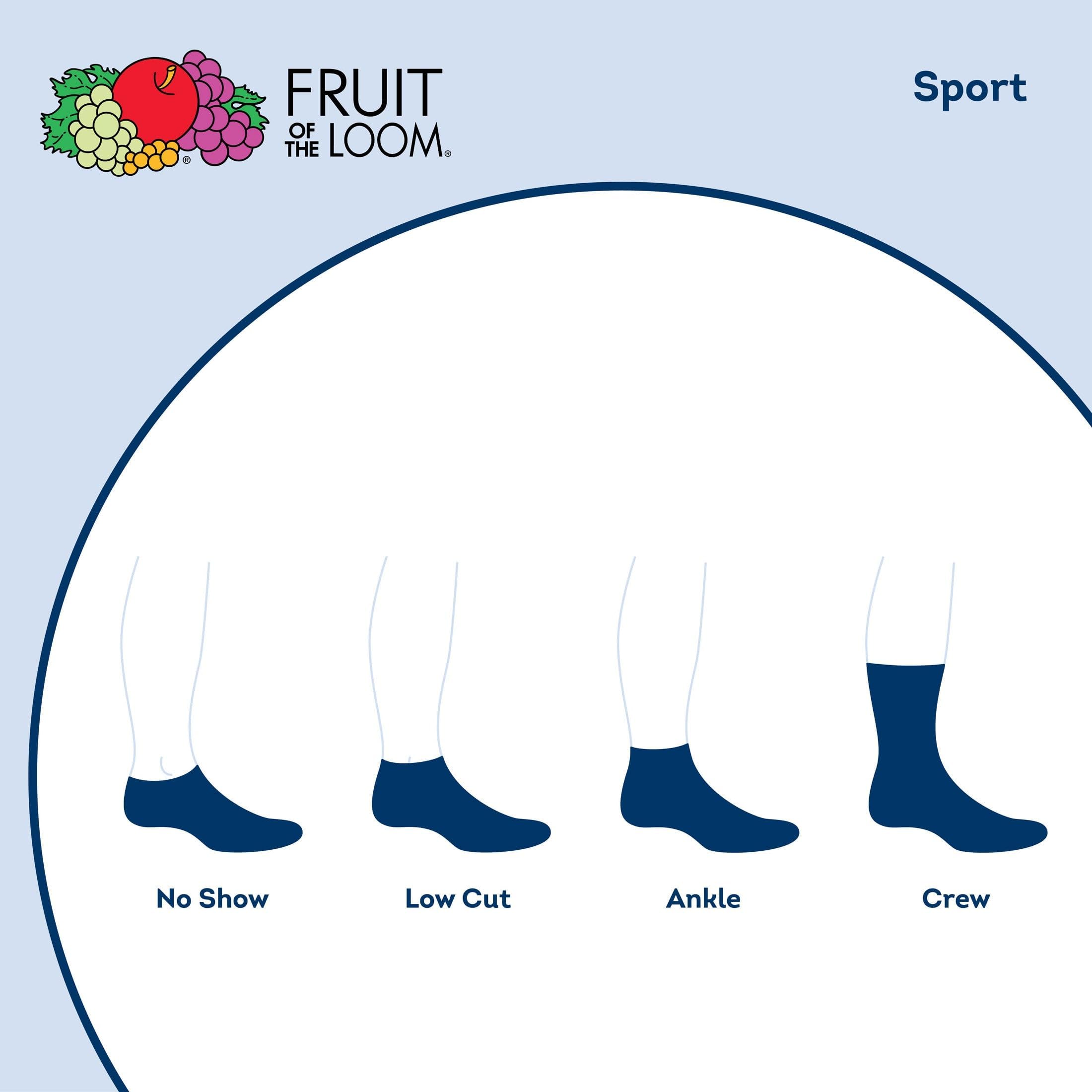 Fruit of the Loom Boys' Everyday Active Ankle Socks 12-Pack - Soft Breathable Cotton Crew Socks for Kids, Sports & School - Perfect for Running, Gym & Daily Wear