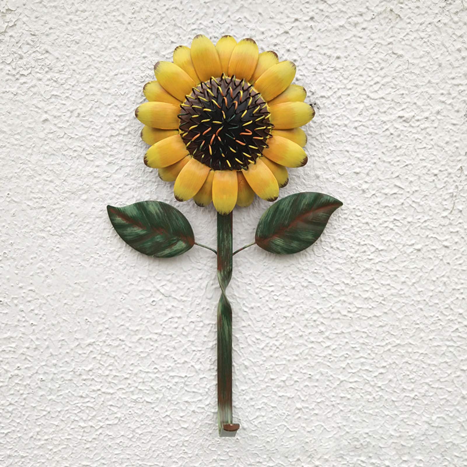 Vintage Metal Sunflower Wall Hooks - Decorative Key Hangers for Bedroom, Kitchen & Bathroom - Rustic Home Decor & Unique Gift Idea - Perfect for Organizing Keys, Hats & Small Items in Entryway or Closet