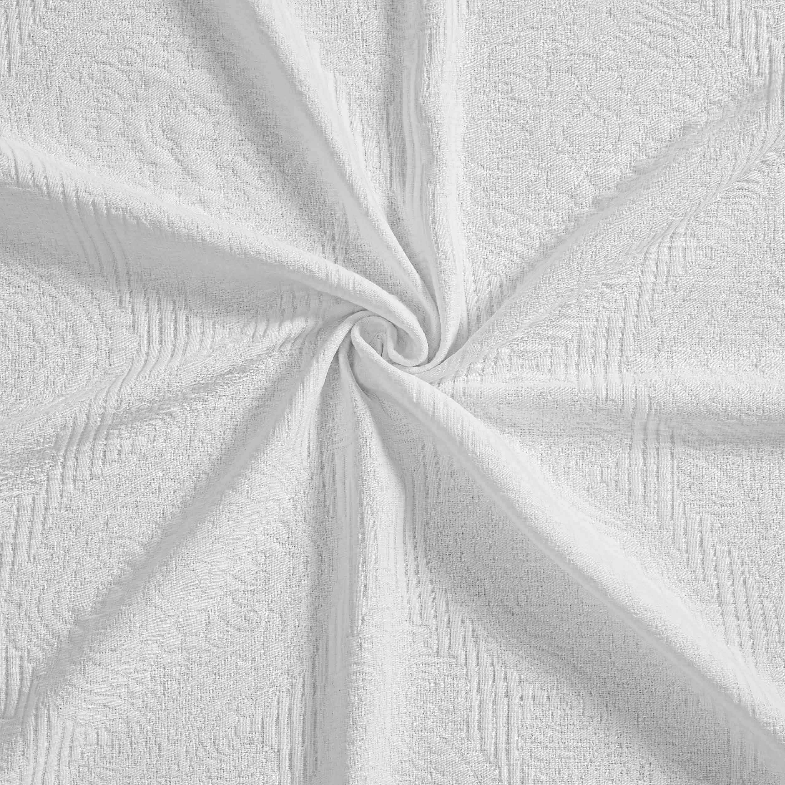Florin Cotton Matelassé Jacquard Bedspread Set with Scrolling Medallion Design - Luxury Queen/King Size Bedding for Master Bedroom, Guest Room & Hotel Decor