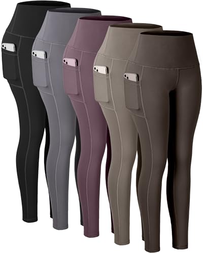 5 Packs -Black/Gray/Rosecarmine/Khaki/Light Brown