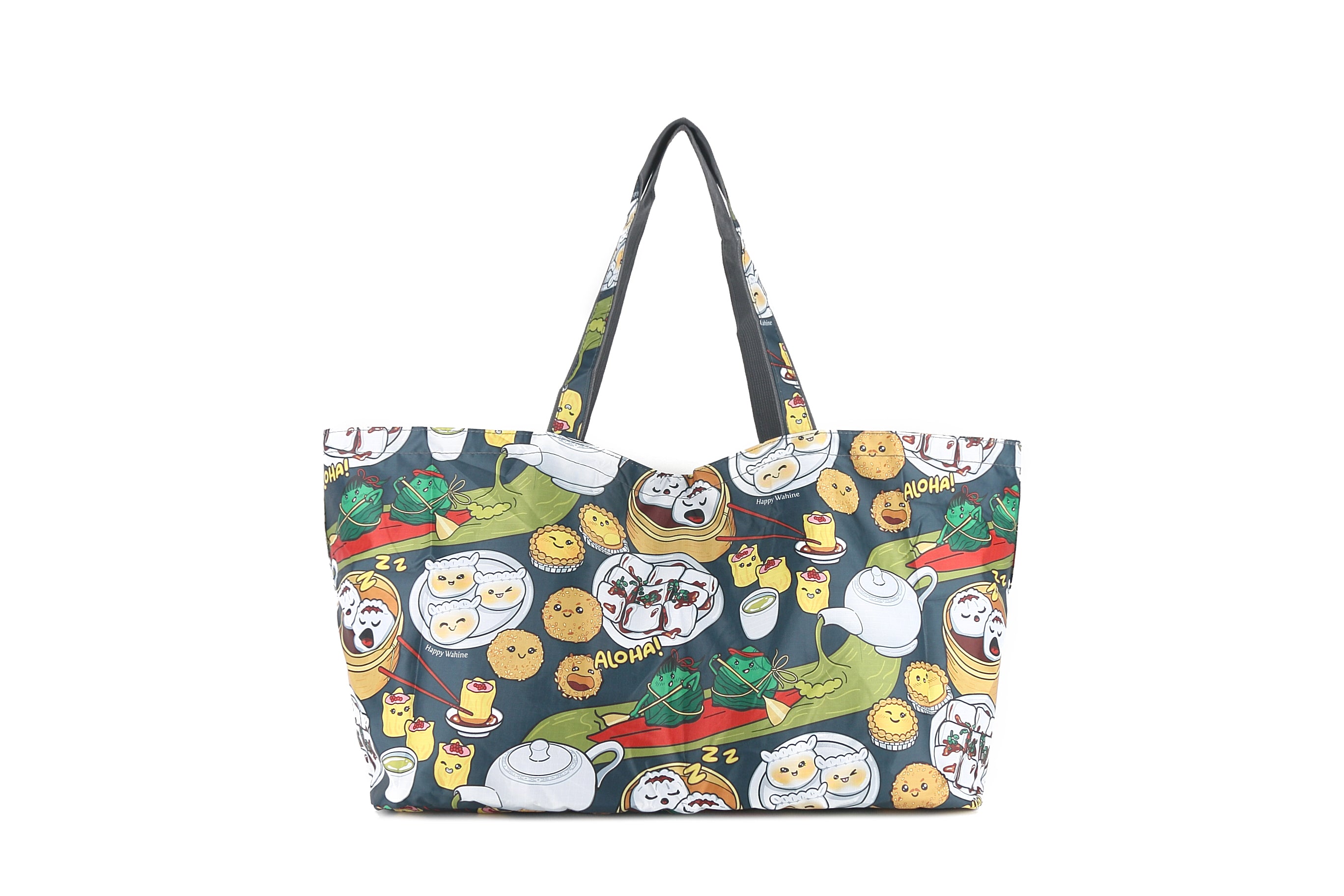 Stylish Dim Sum Grey Carry All Tote Bag - Spacious & Durable for Work, Travel, and Shopping | Perfect for Office, Gym, and Weekend Getaways