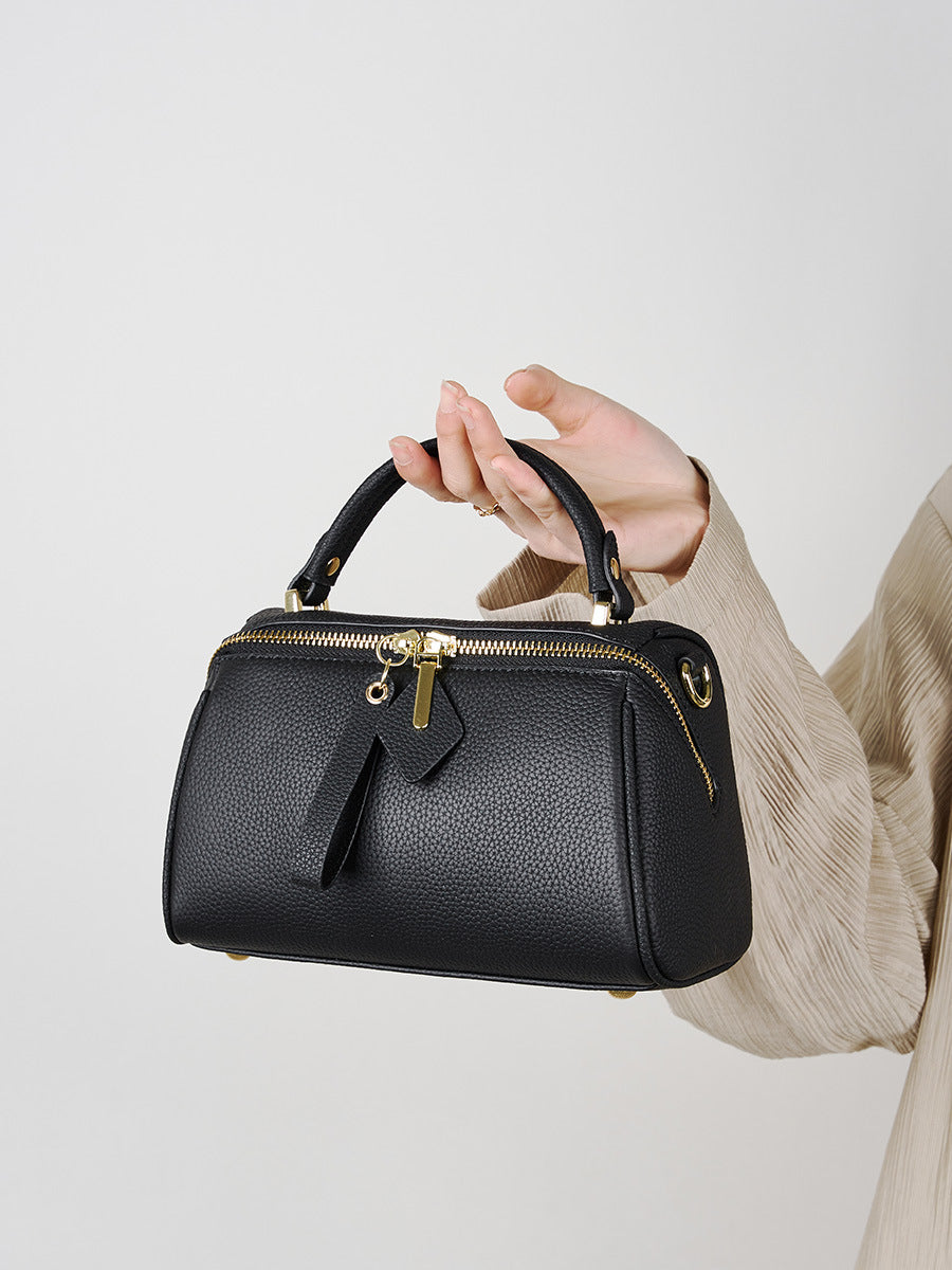 Minimalist Small Boston Bag - Stylish & Compact Crossbody Shoulder Bag for Women & Men | Perfect for Travel, Work & Everyday Use
