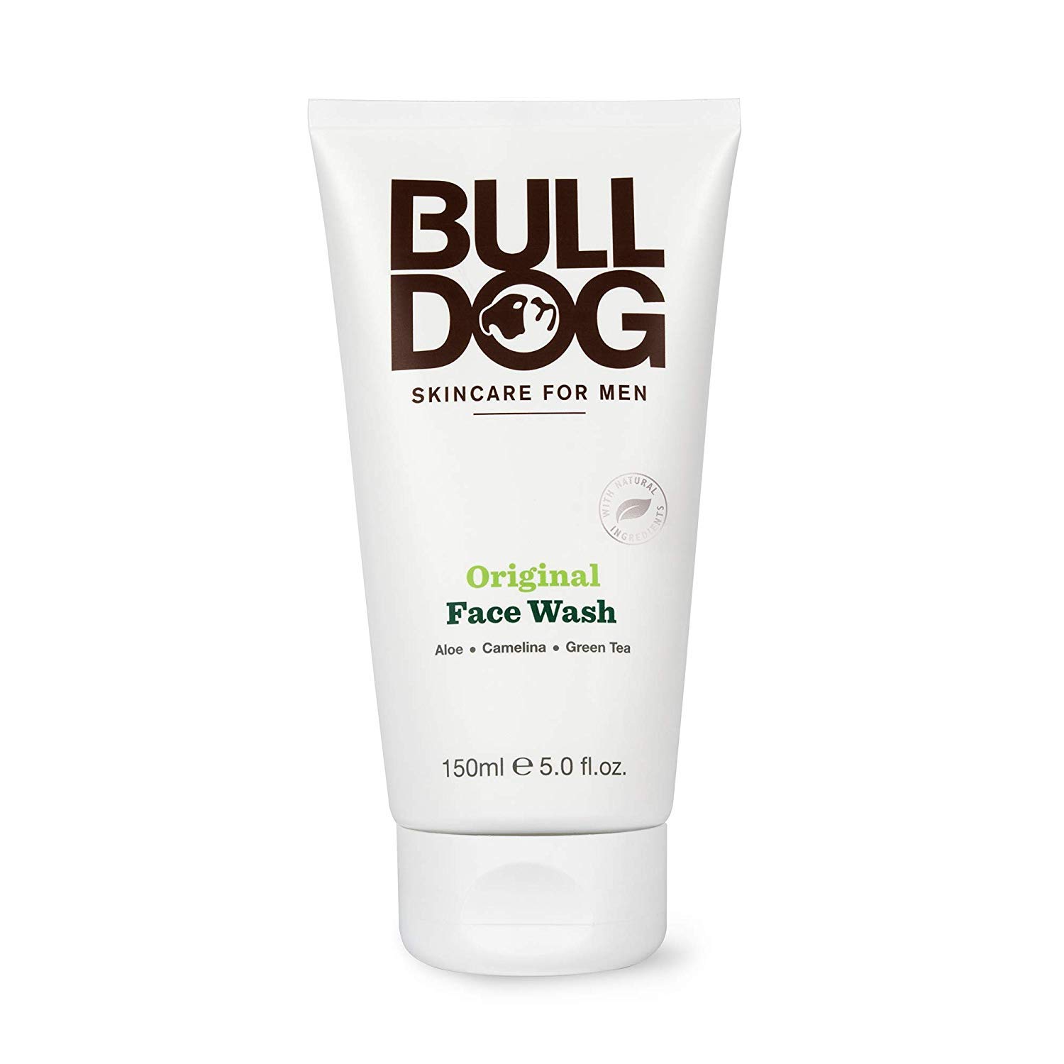 Bulldog Skincare & Grooming Original Face Wash for Men - 2 Pack (5 oz Each) | Daily Cleanser for Oily, Dry & Sensitive Skin | Perfect for Morning & Night Routine